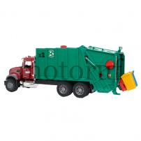 Jouets MACK Granite Camion benne à ordures (rouge rubis/vert)
