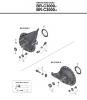 Shimano BR Brake - Bremse Pièces détachées BR-C3000-F_R -3751A NEXUS Roller Brak
