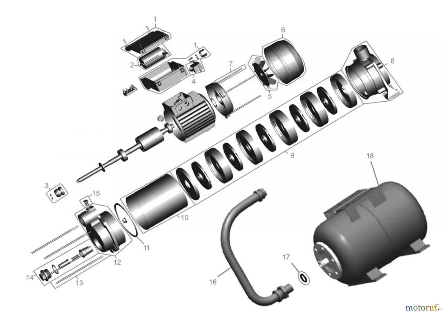  Güde Pumpentechnik Hauswasserwerke HAUSWASSERWERK MP 120/5A 24 LT - 94191 FSL94191-04