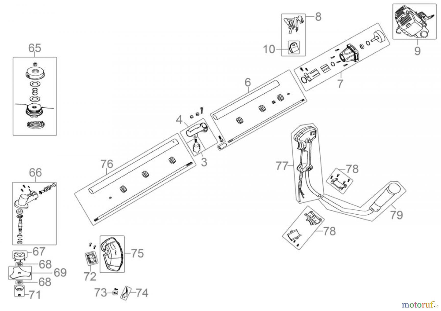  Güde Gartentechnik Freischneider Benzin-Freischneider FREISCHNEIDER GFS 700-4S - 95190 FSL95190-01