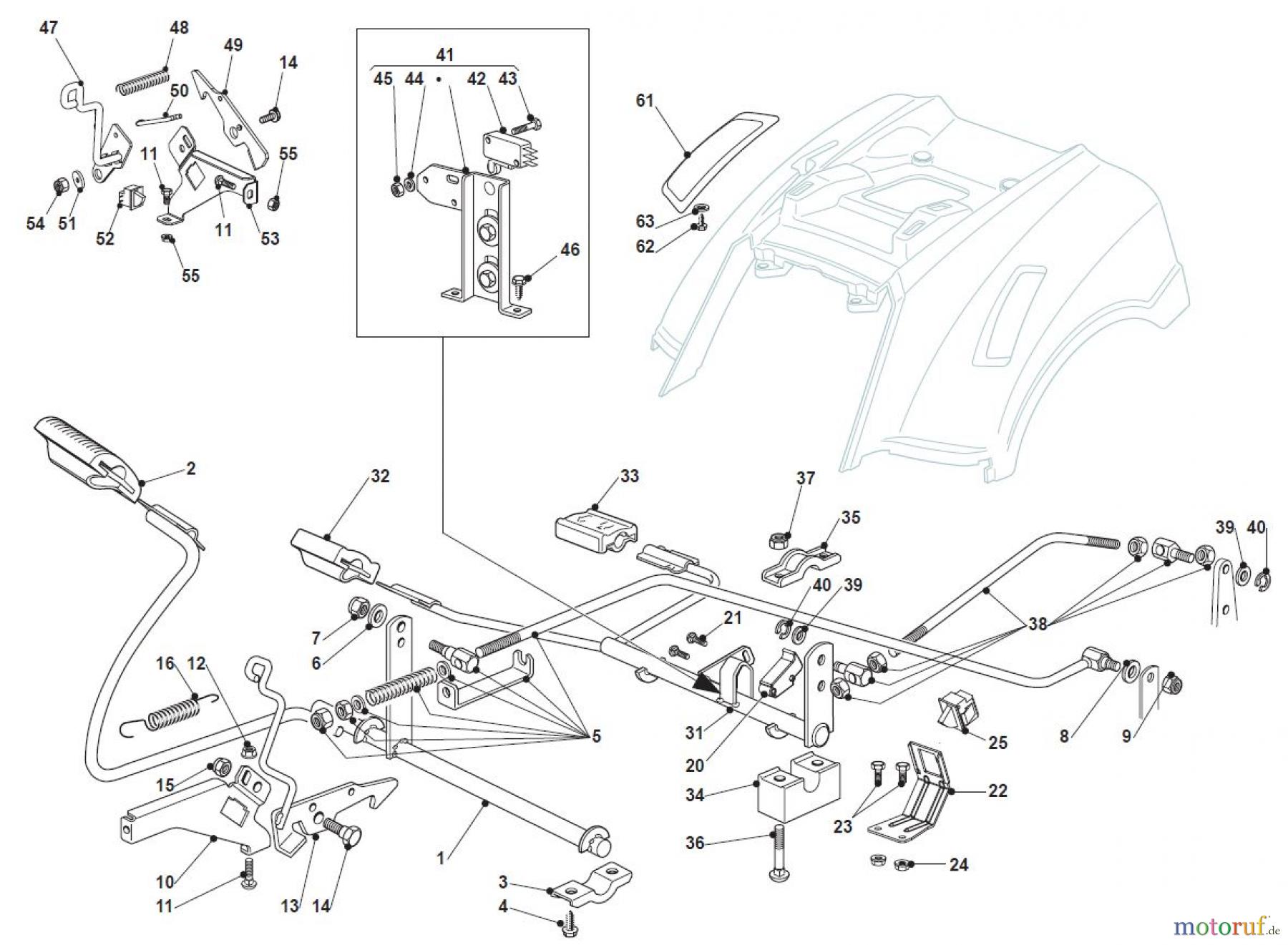  Global Garden Products GGP Aufsitzmäher Sammler Collecting 92cm 2017 NJTP 92 Hydro Brake And Gearbox Controls Hydrogear