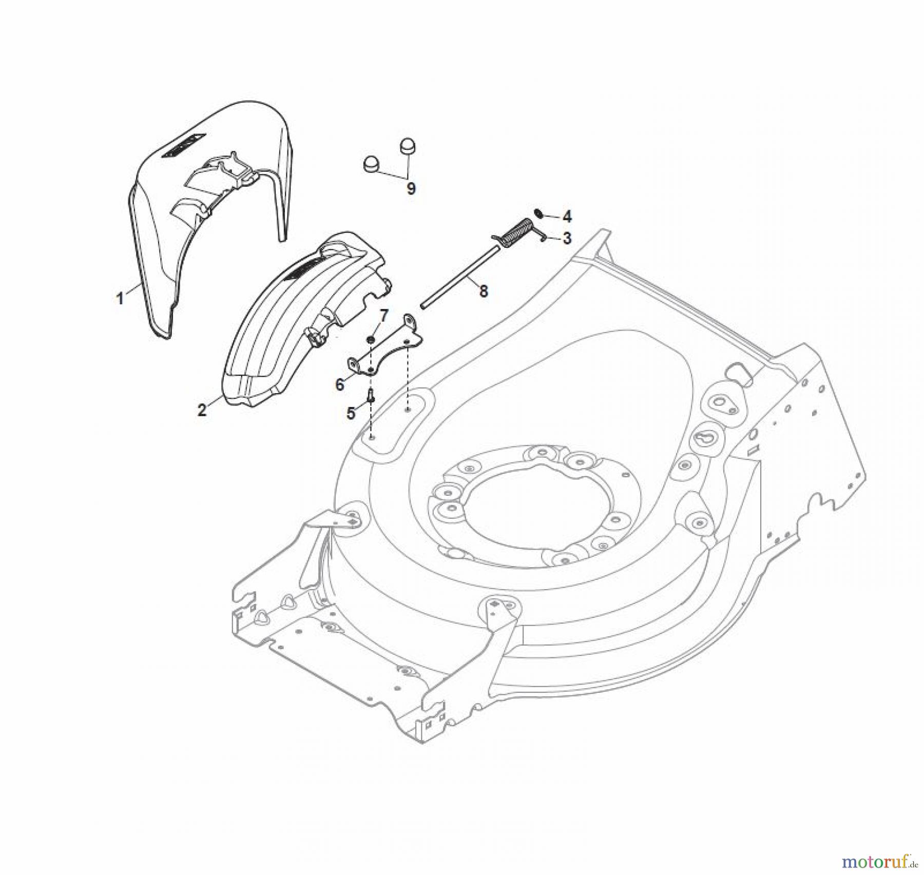  Global Garden Products GGP Rasenmäher Benzin Mit Antrieb 2017 MP1 504 WSVQ Ejection-Guard