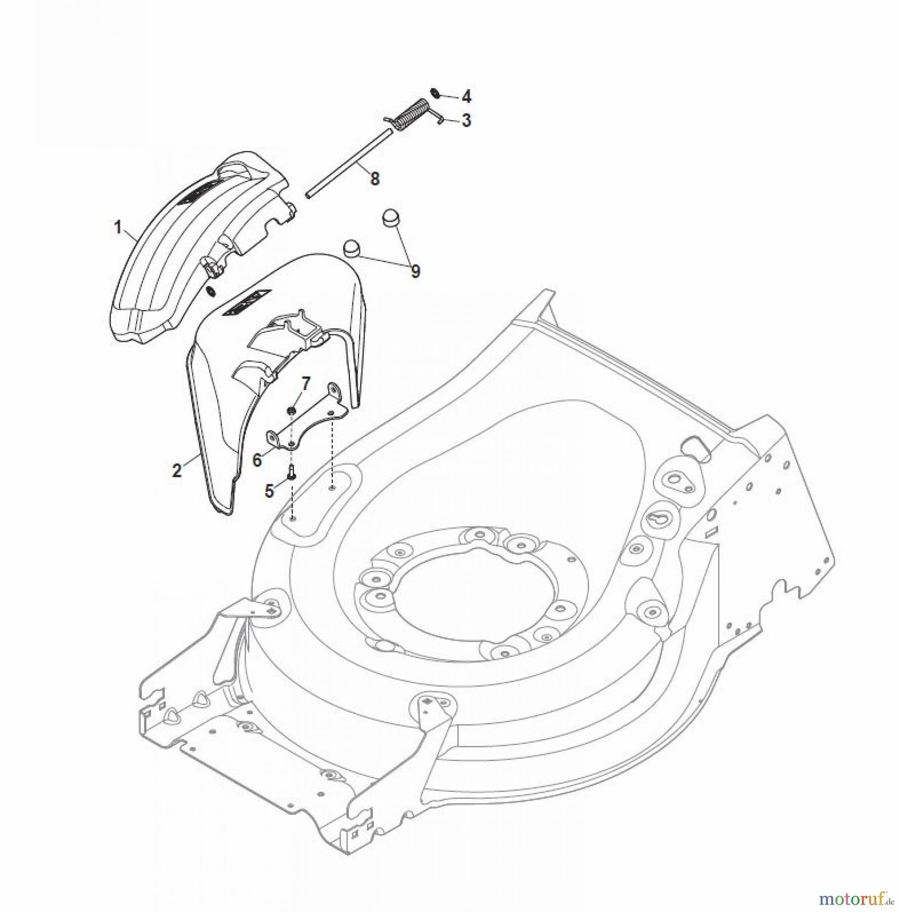  Global Garden Products GGP Rasenmäher Benzin Mit Antrieb 2017 MP2 504 SV-R (Roller) Ejection-Guard