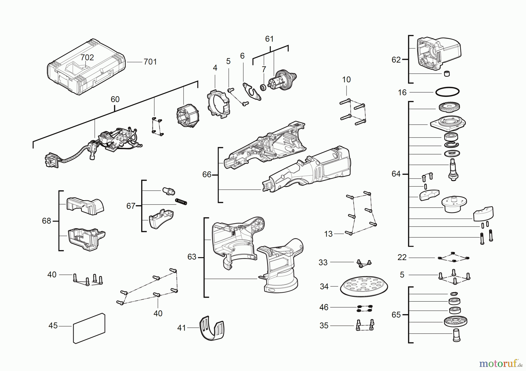  Milwaukee Akku-Geräte Schleifen und Polieren Polierer M18 FROP21 Seite 1