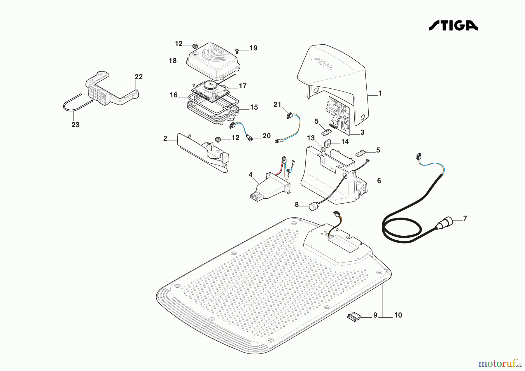 Stiga Mähroboter Baujahr 2024 A 10000 (2024) 2R9106228/ST1 Recharging Base