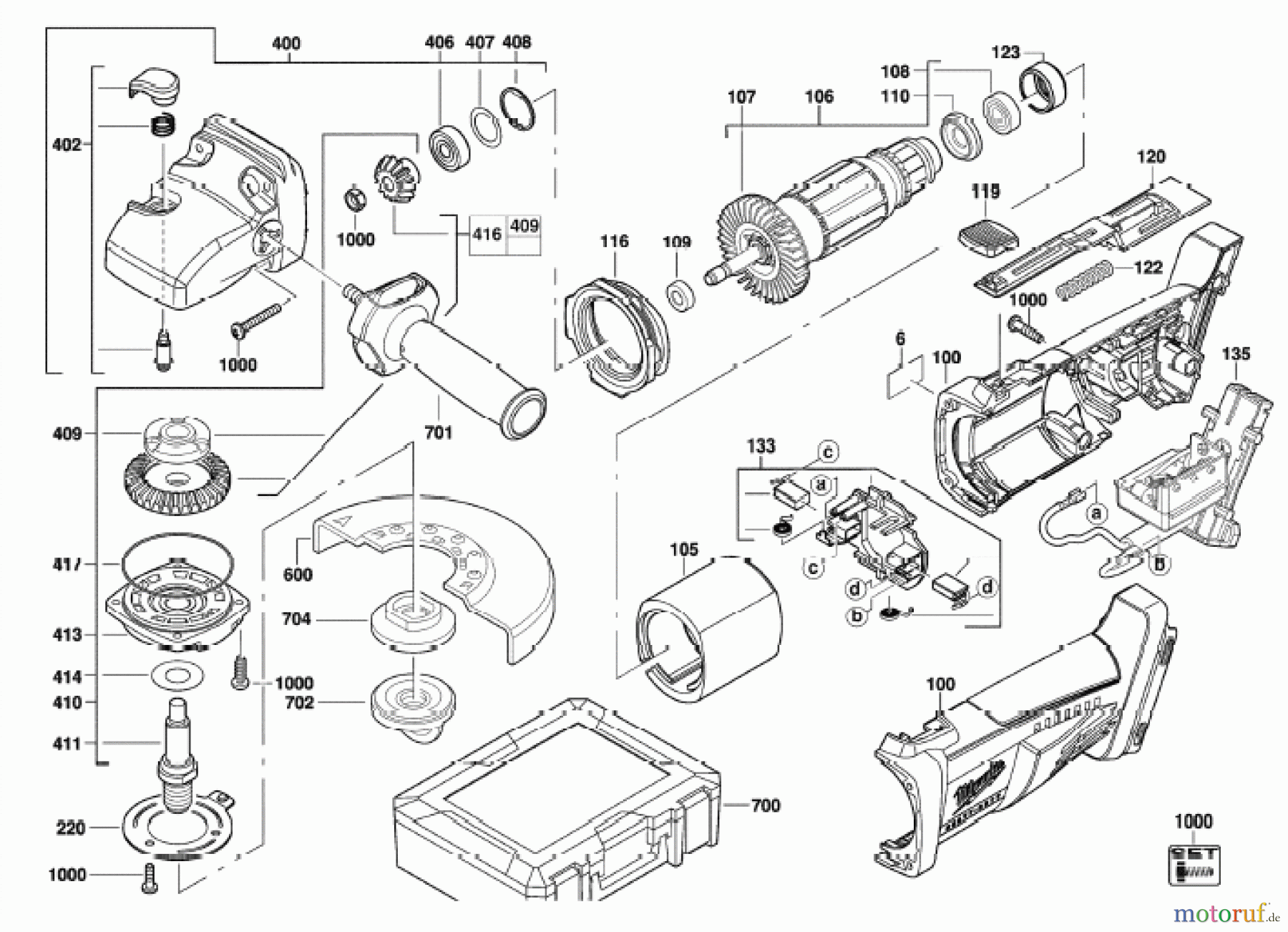  Milwaukee Akku-Geräte Schleifen und Polieren ältere Modelle HD28AG115-32C AK.-WINKELSCHLEIFER