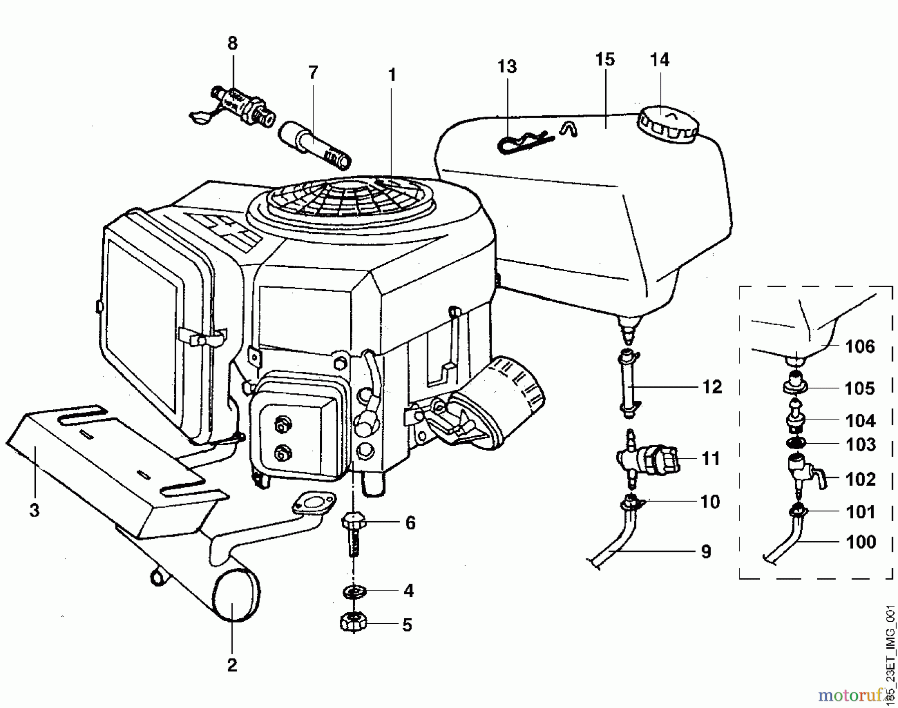  Viking Aufsitzmäher Aufsitzmäher MT 680 A - Motor