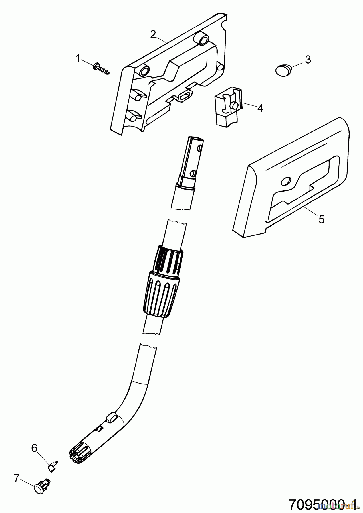  Wolf-Garten Manche téléscopique pour cisailles à accu AC-TS 7095000  (2015) Manche télescopique