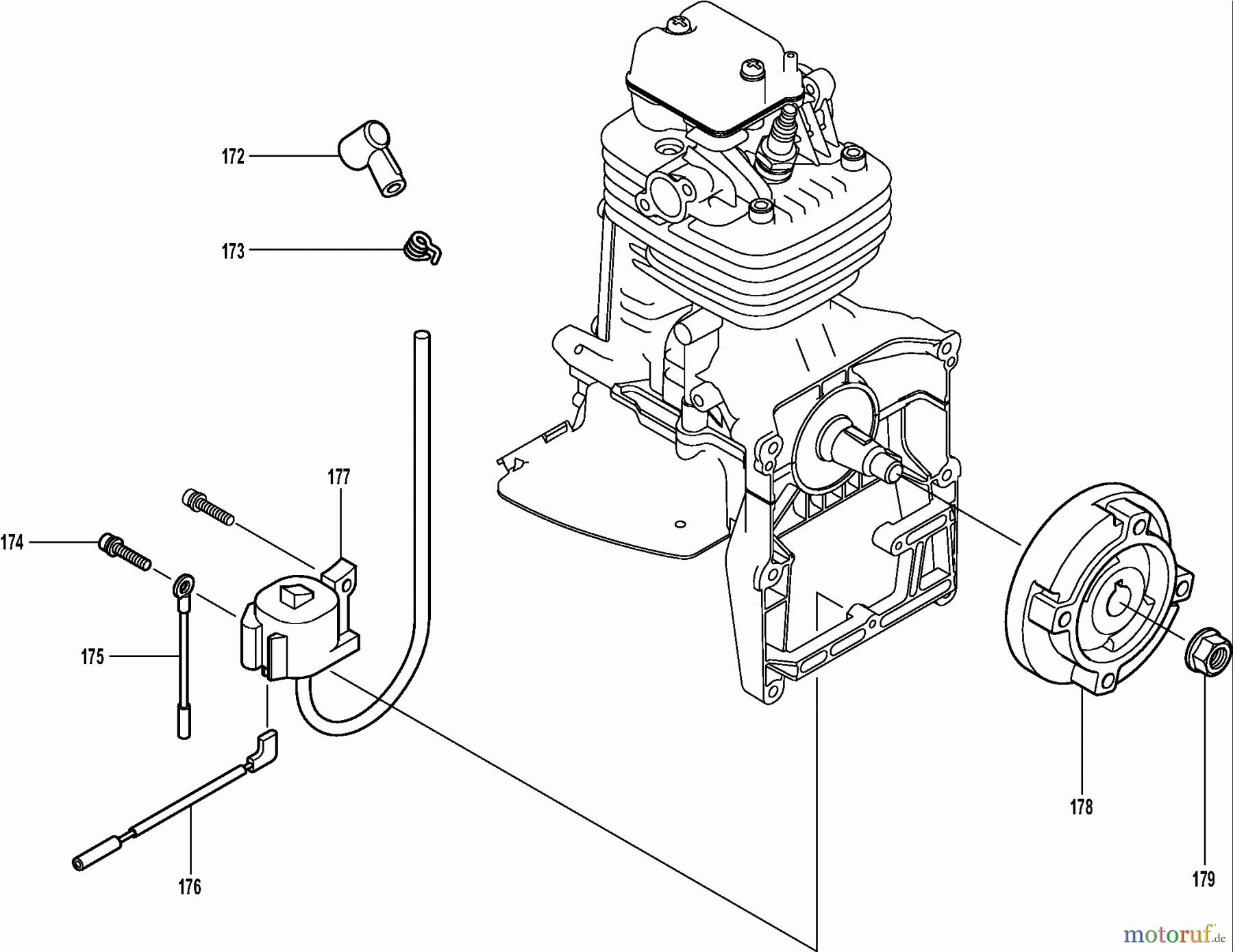  Dolmar Blasgeräte Benzin PB-7600.4 10  Zündung, Polrad