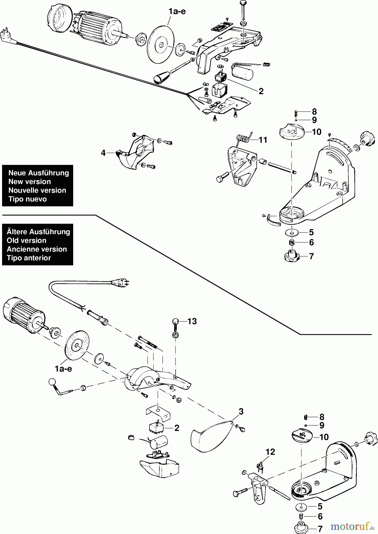  Dolmar Kettenschärfer 340 Kettenschärfer 2  Motor, Schutzklappe, Schleifscheibe