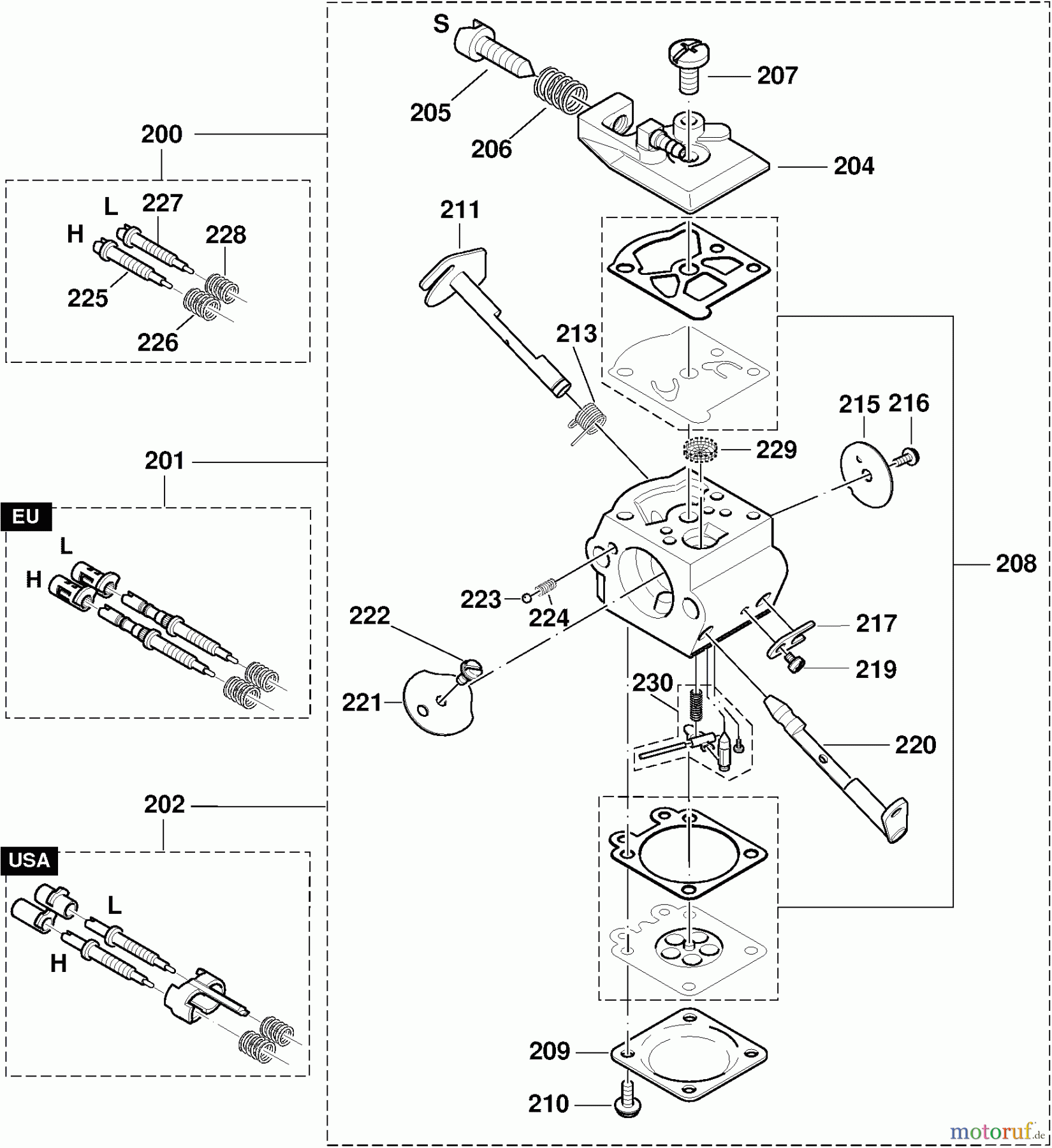  Dolmar Kettensägen Benzin Kettensäge PS-340 8  Vergaser