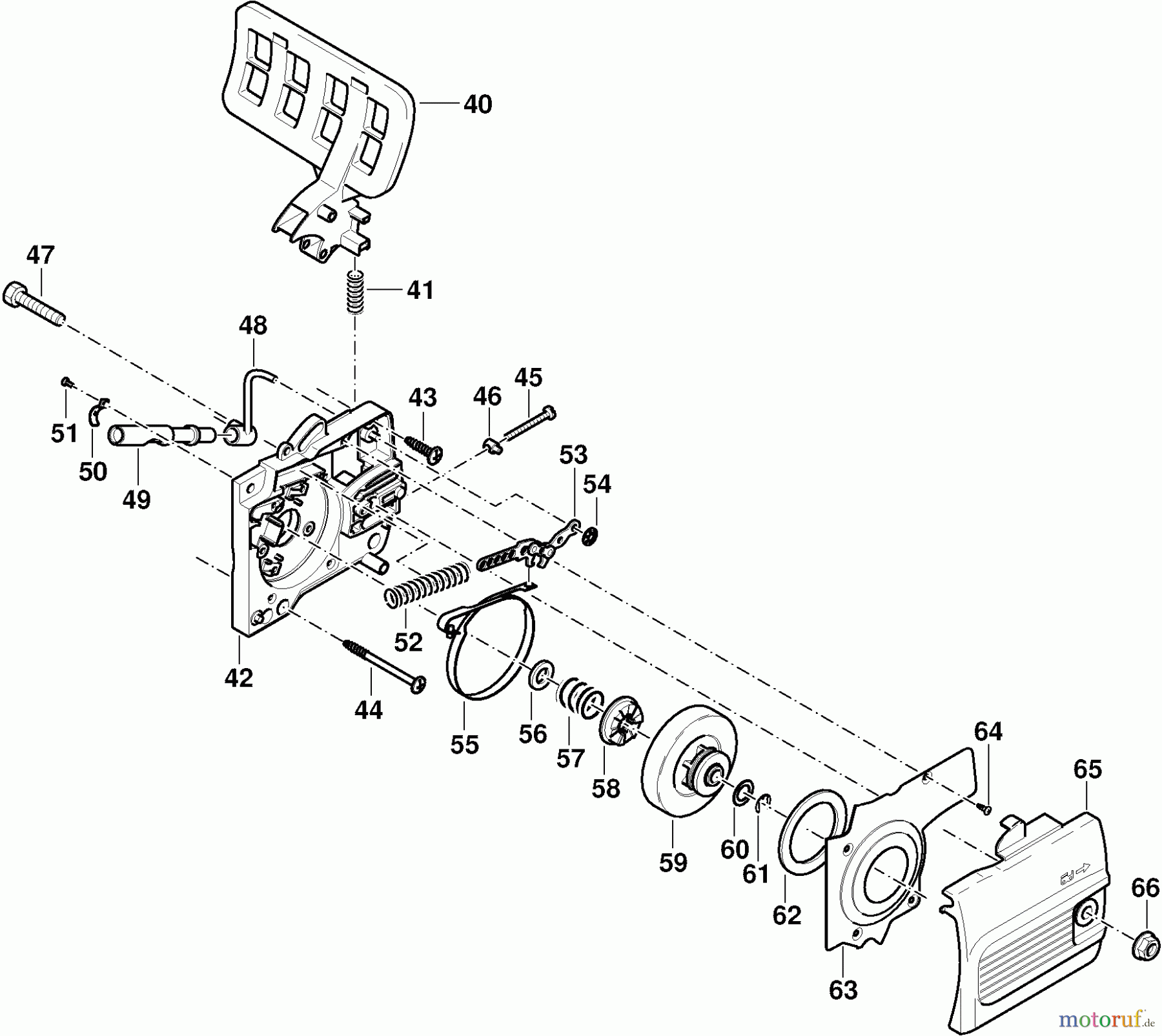  Dolmar Kettensägen Elektro Kettensäge ES-171 2  Ölpumpe, Kupplung, Kettenbremse