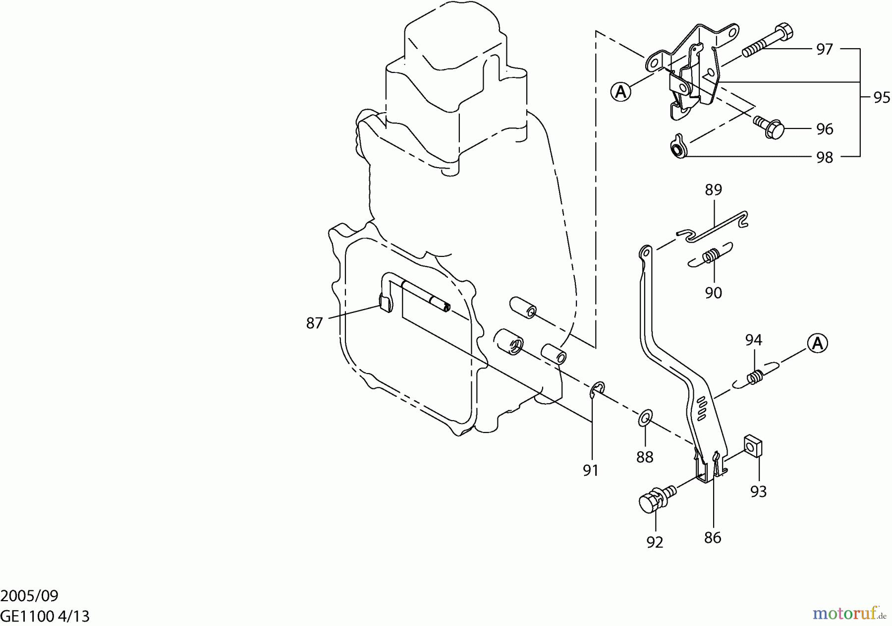  Dolmar Stromerzeuger GE-1100 4  Reglerhebel