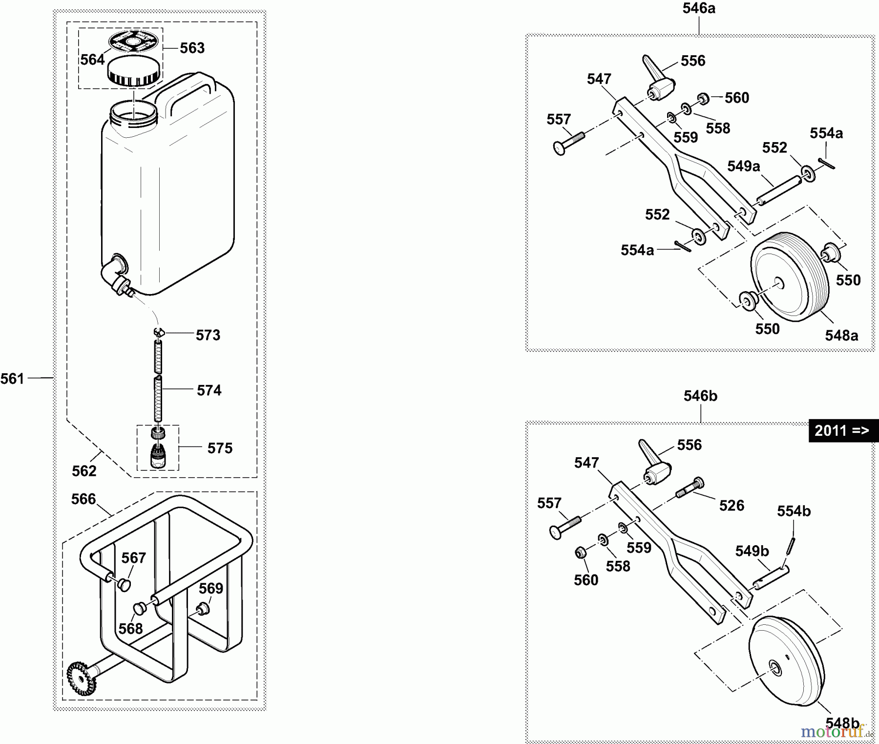  Dolmar Trennschleifer Benzin PC-8116 (UK) 12  Führungswagen • Nicht im Lieferumfang