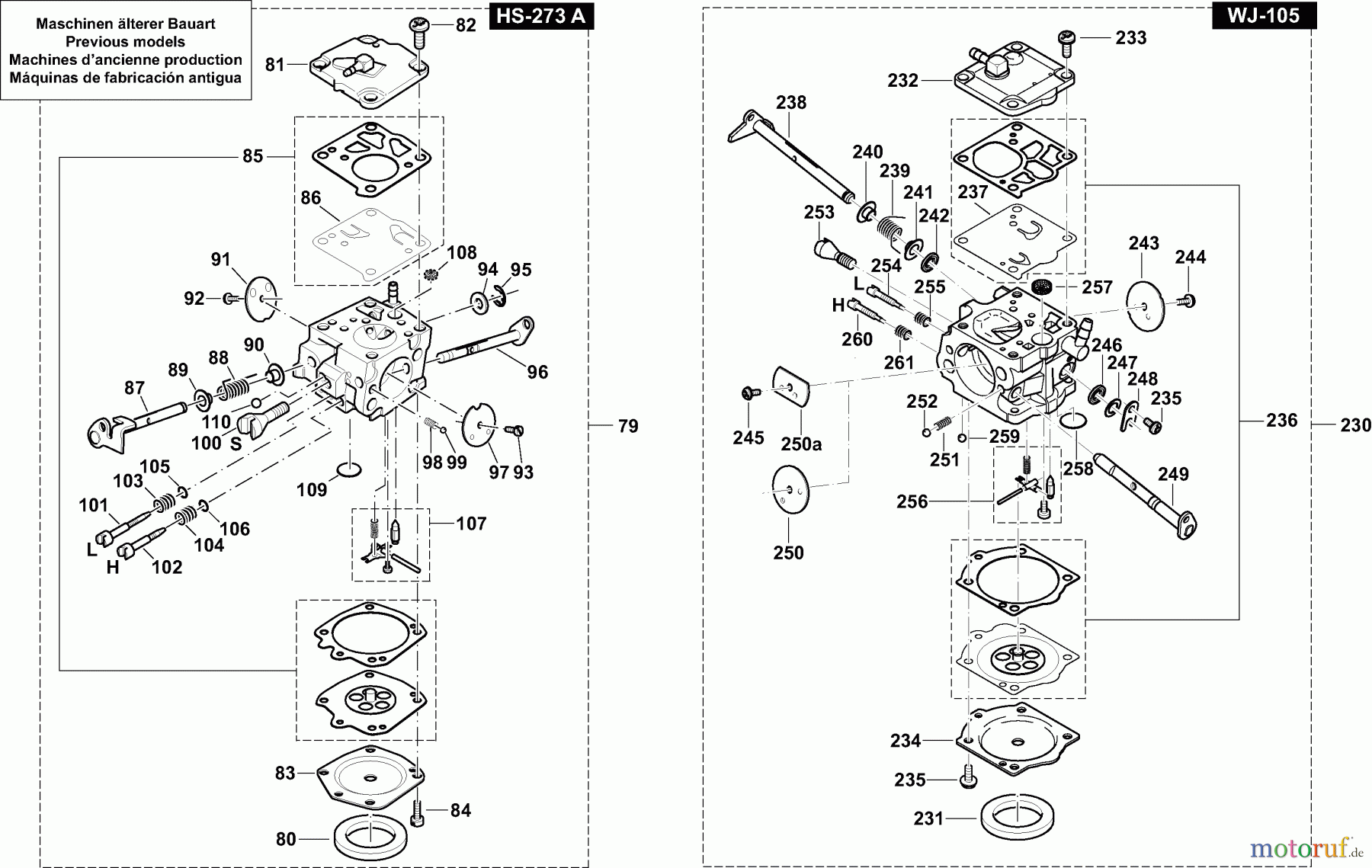  Dolmar Trennschleifer Benzin PC-8116 (UK) 4  Vergaser