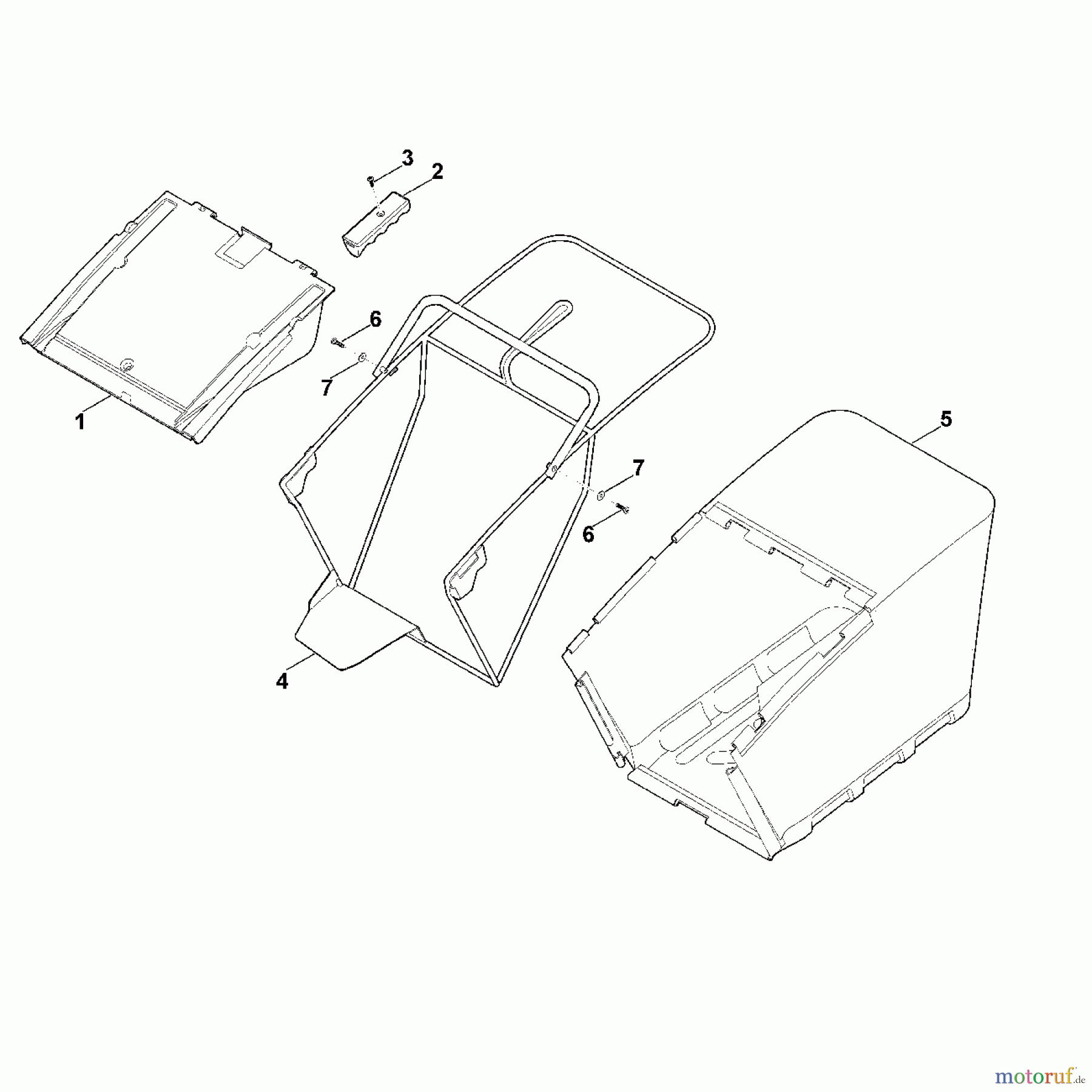  Viking Rasenmäher Benzinrasenmäher MB 755.0 KS J - Grasfangkorb