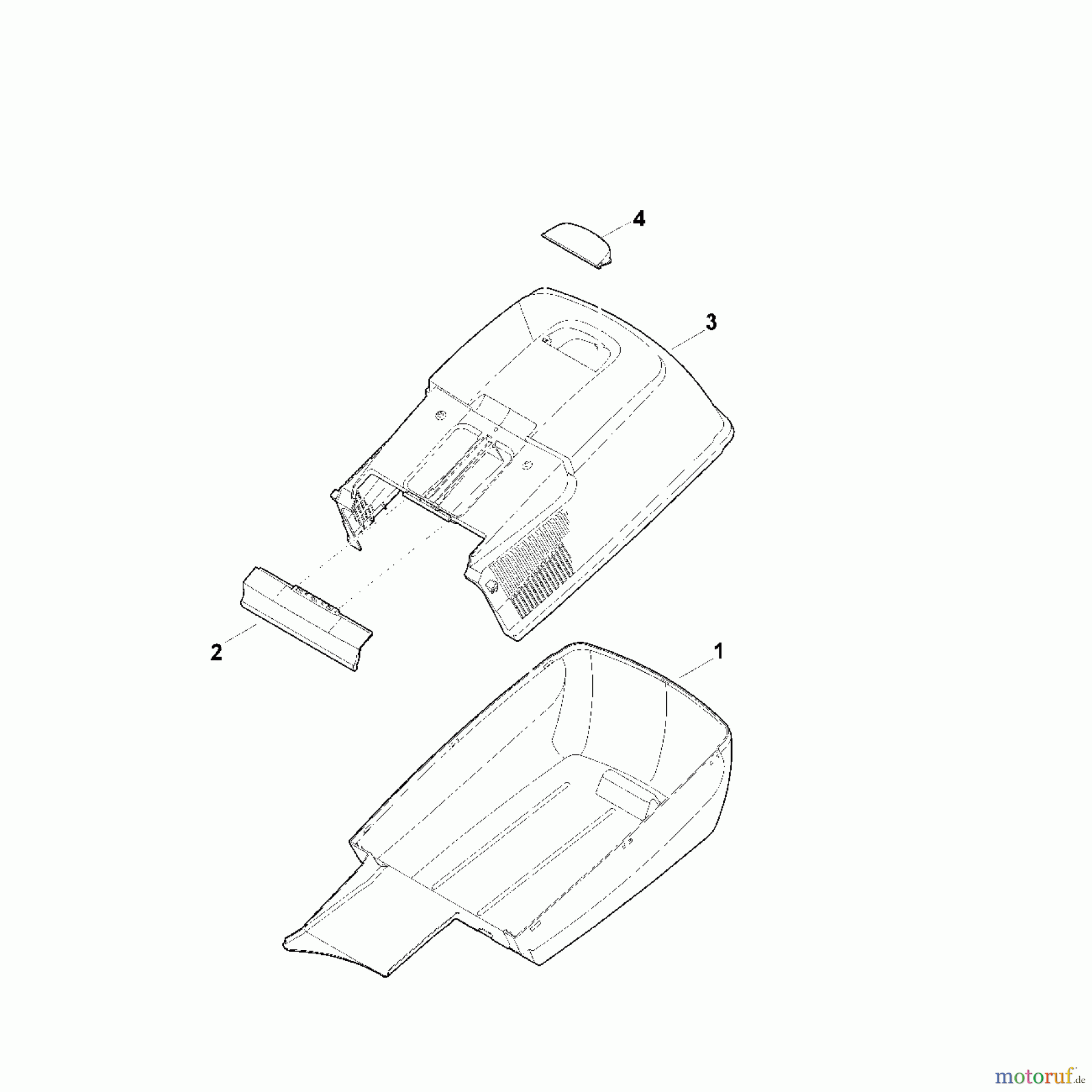  Viking Rasenmäher Benzinrasenmäher MB 253.0 T E - Grasfangkorb