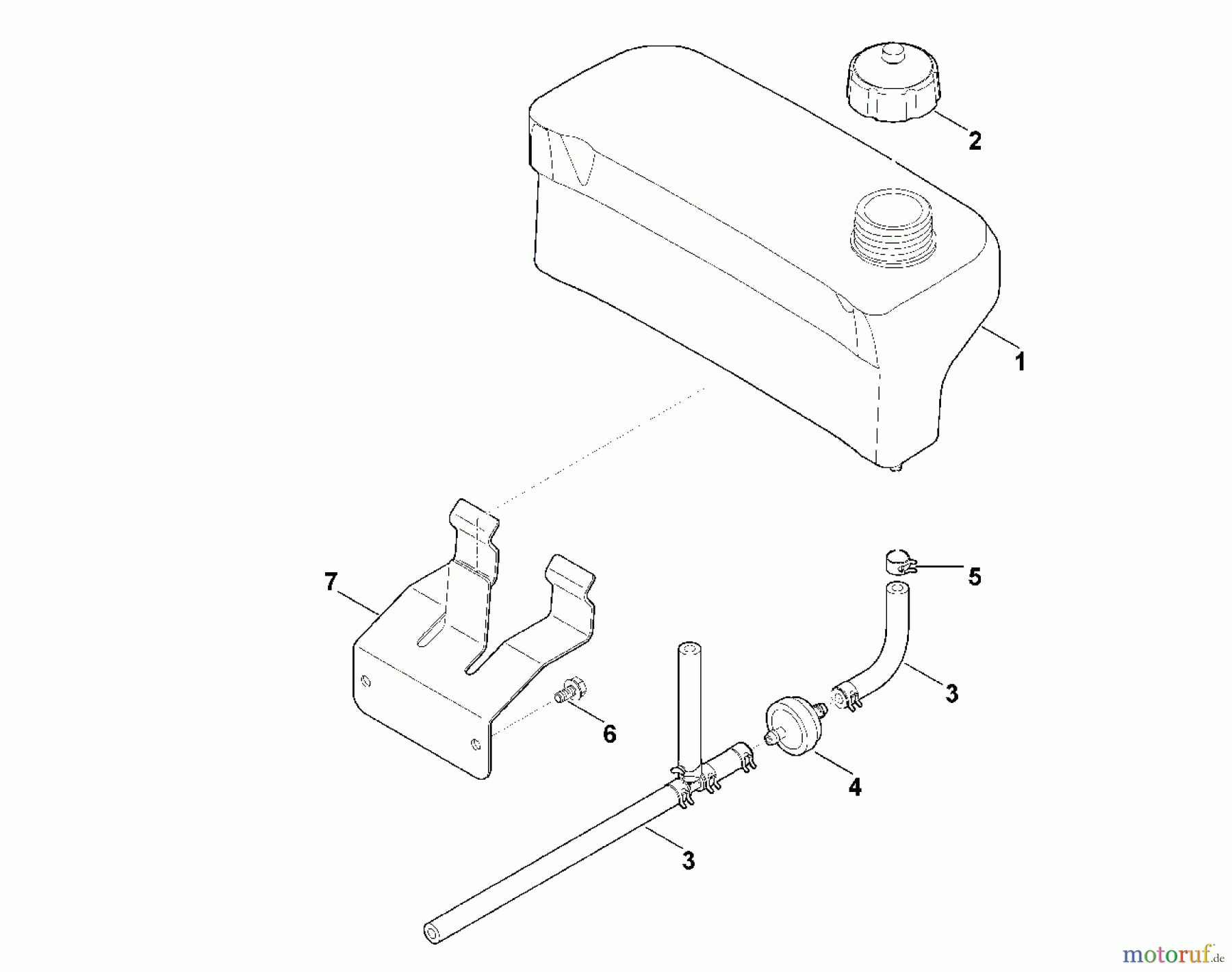  Viking Rasenmäher Zubehör Rasenmäher AZT Zusatztank Kawasakimodelle Serie 6 & 7 A - Tank AZT 200