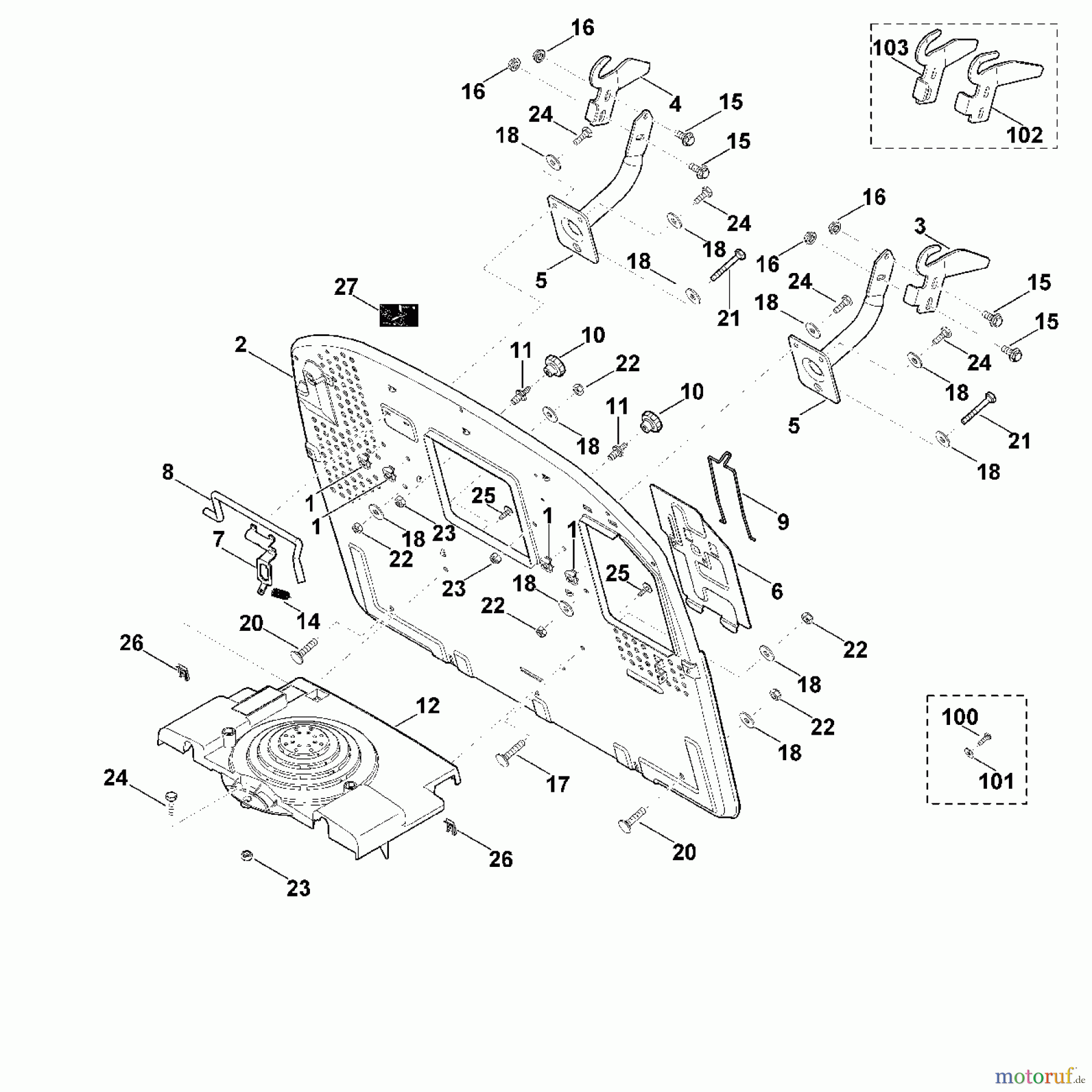  Viking Rasentraktoren Rasentraktoren MT 6112.0 C H - Rückwand