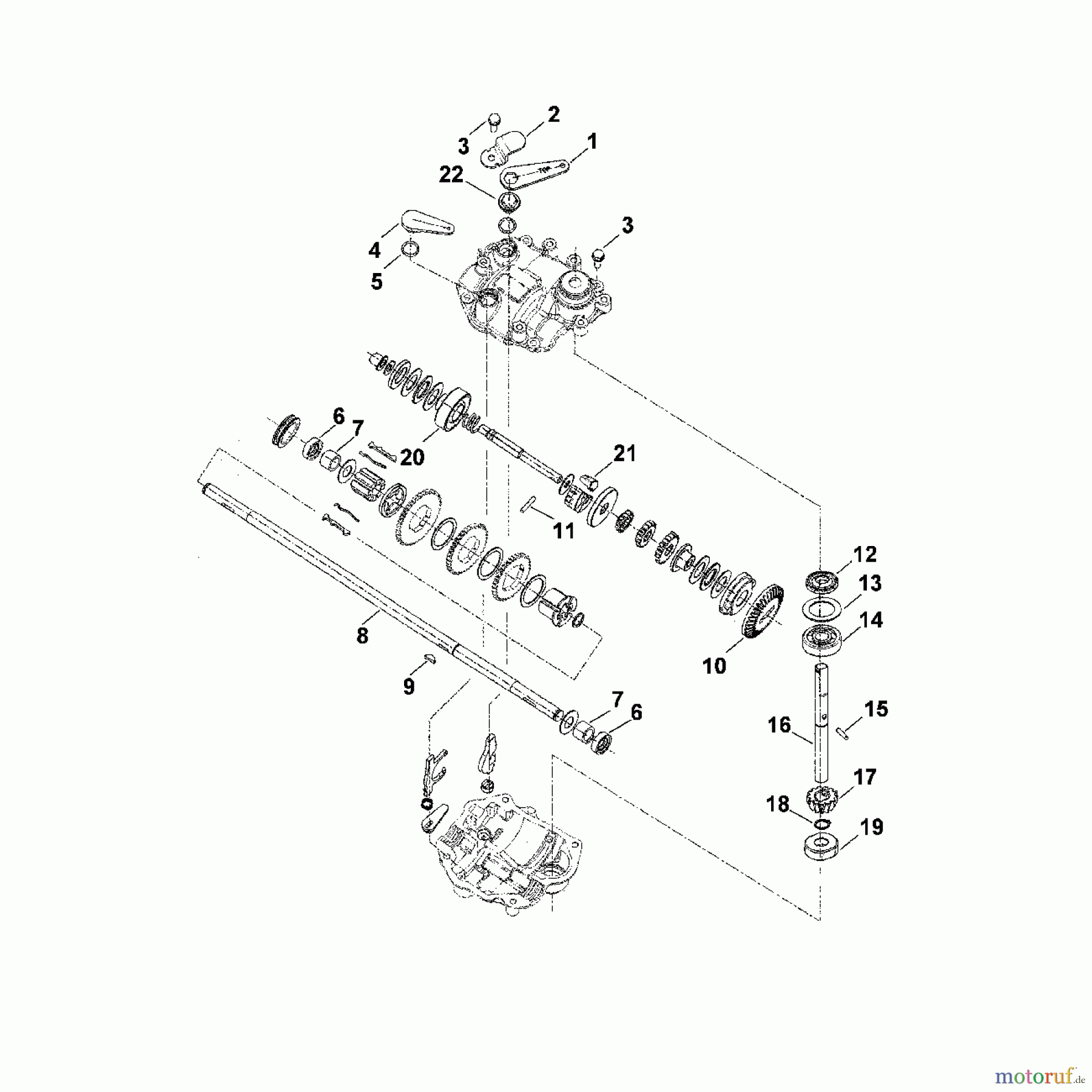  Viking Rasenmäher Benzinrasenmäher MB 750.1 GK G - Getriebe