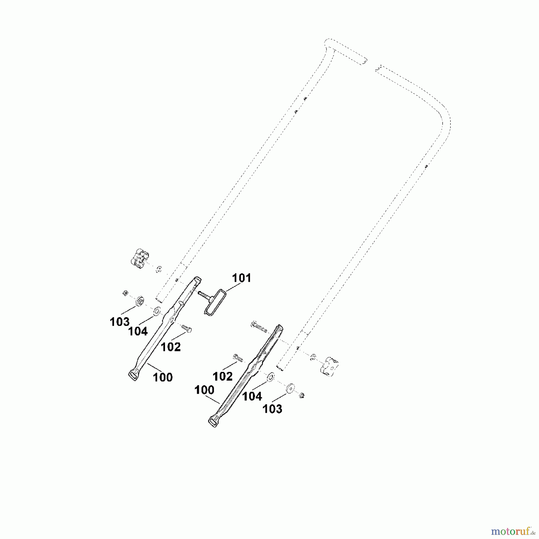  Viking Rasenmäher Elektrorasenmäher ME 545.1 A1 - Lenker (f. ältere Bauart)