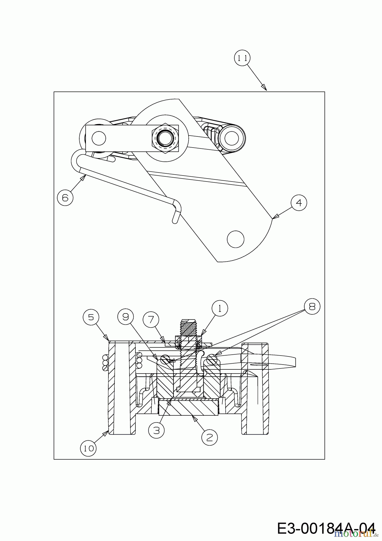  Bricolage Tracteurs de pelouse INV A13096 LB 13AH76SF648 (2020) Frein