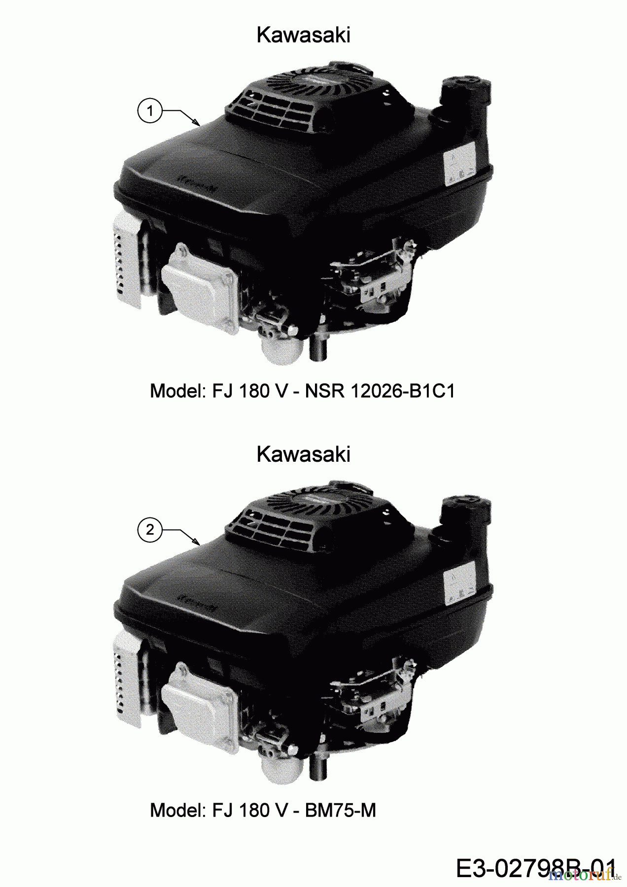  MTD Tondeuse thermique tractée Advance 53 SPKHW 12C-PN7D600 (2019) Moteur Kawasaki