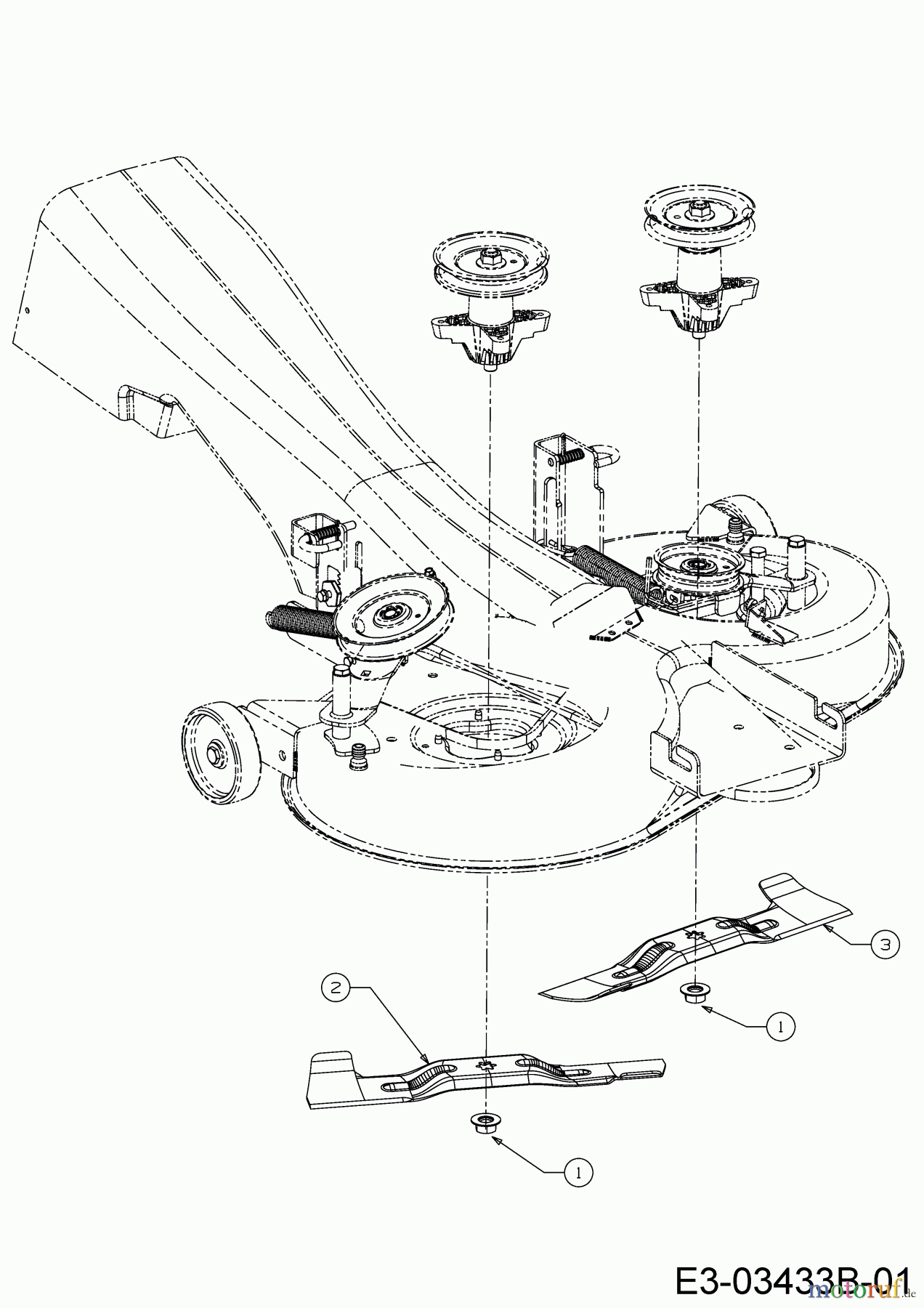  Bricolage Tracteurs de pelouse INV A14592 AB 13AM71SE648  (2019) Lames