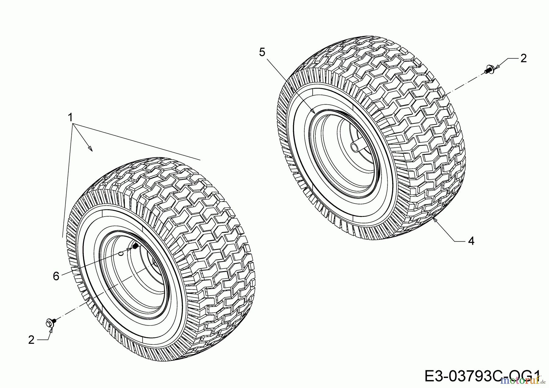  MTD Tracteurs de pelouse Smart RG 145 13IM76KG600  (2019) Roues arrière