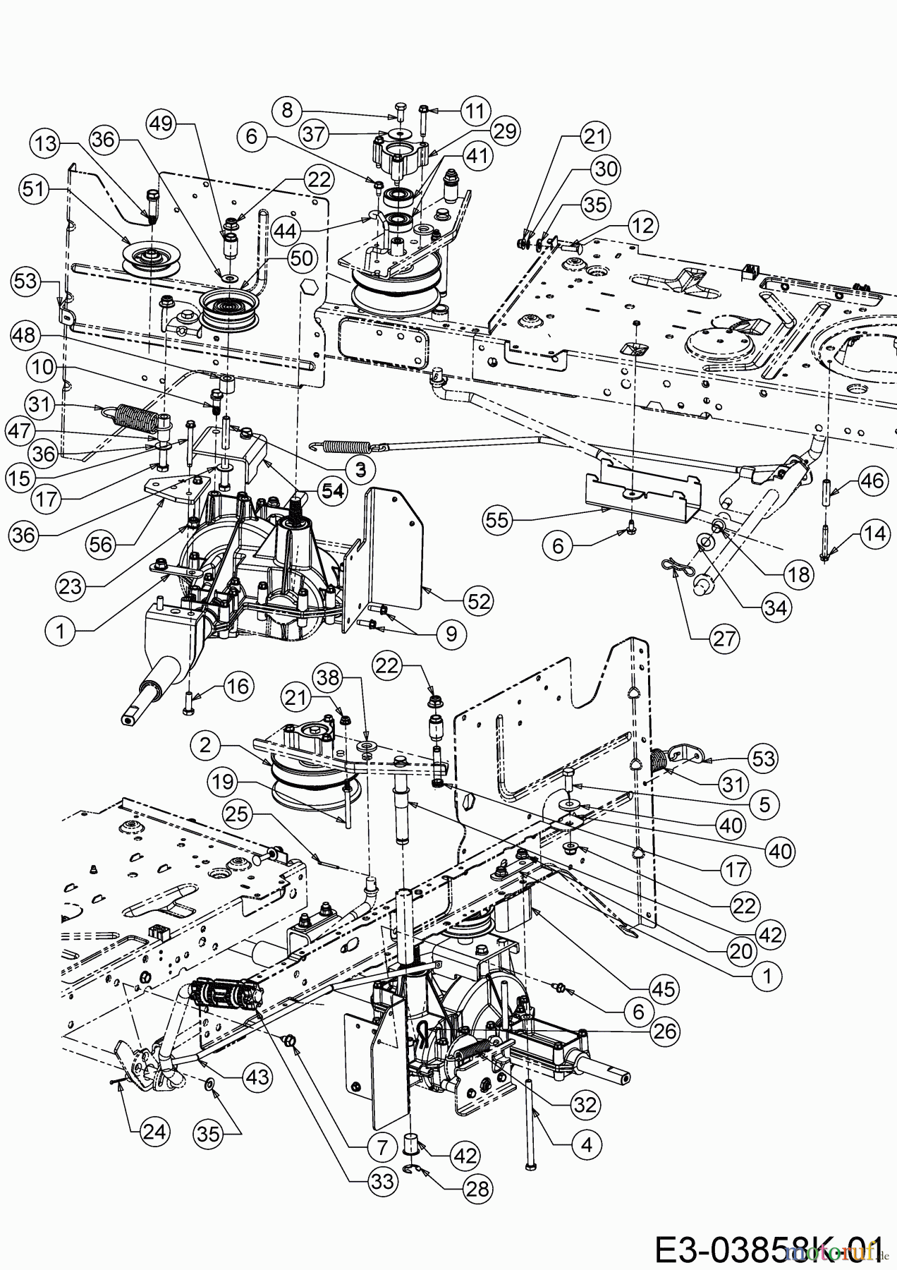  MTD Tracteurs de pelouse Smart RE 125 13A776KE600  (2019) Entraînement de roulement, Variateur