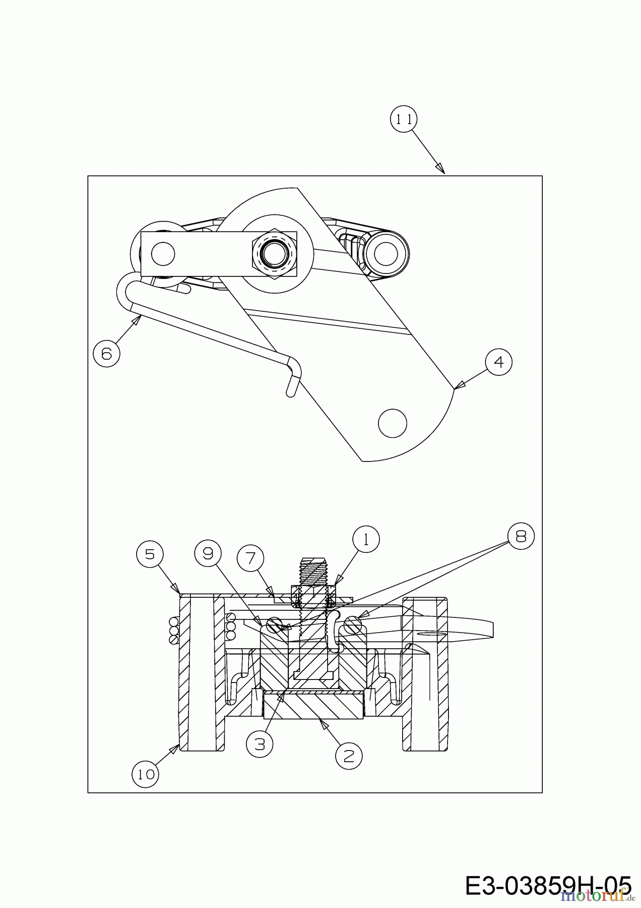  Black-Line Tracteurs de pelouse BL 125/92 T 13IH771E683  (2019) Frein