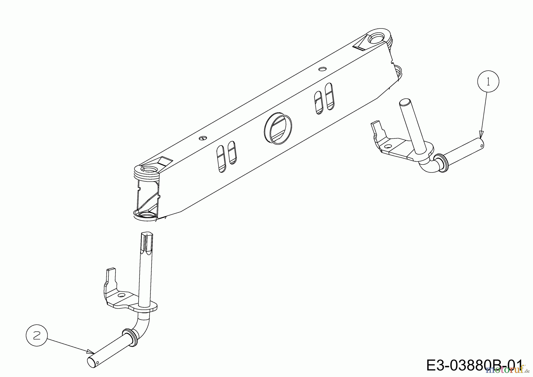  MTD Tracteurs de pelouse BE 96 T 13IH76KF648  (2019) Axes