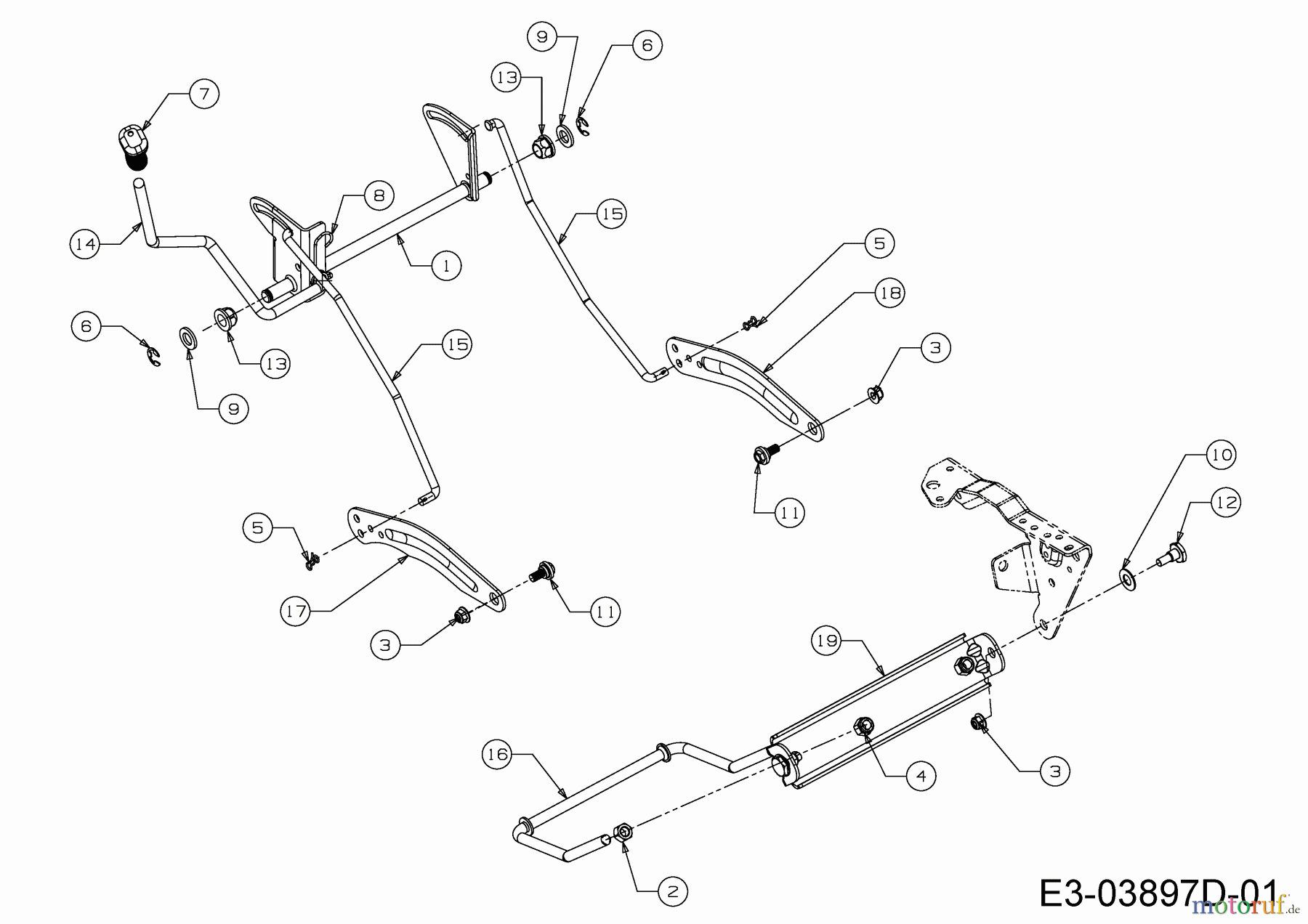  MTD Tracteurs de pelouse MTD 76 13I2765C600  (2020) Relevage plateau de coupe