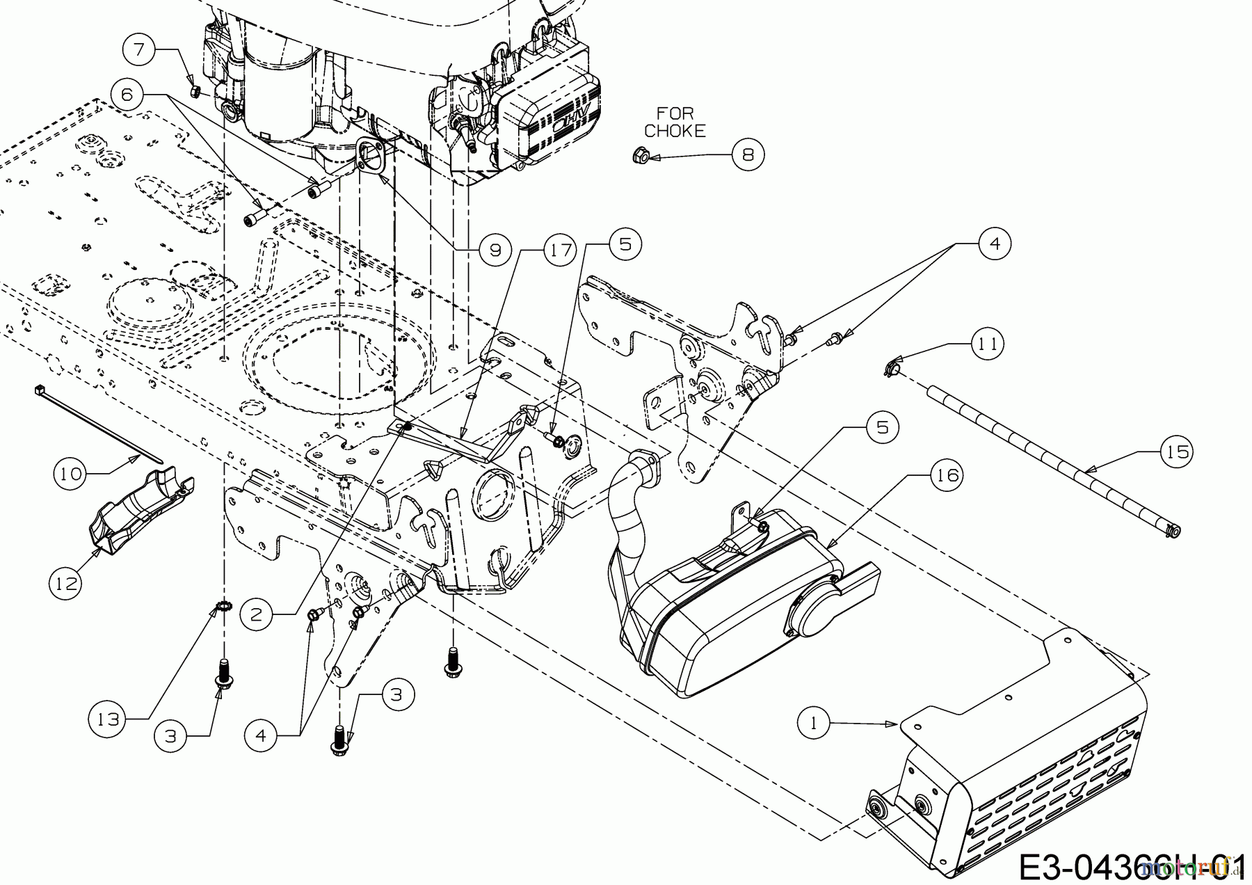  MTD Tracteurs de pelouse White Passion 92.165H 13IN71KE676  (2019) Accessoires moteur