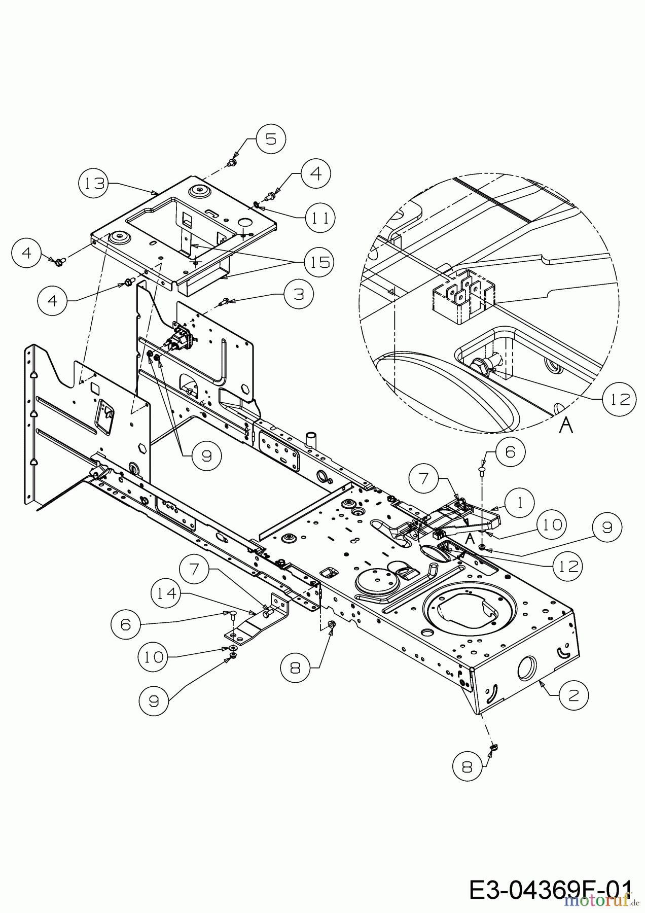  Dormak Tracteurs de pelouse TXT 36 DK 13A776SE699  (2020) Châssis