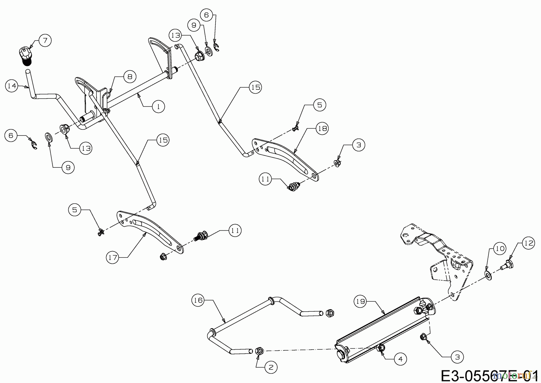  MTD Tracteurs de pelouse Smart RE 130 HM 13A271KE600  (2020) Relevage plateau de coupe