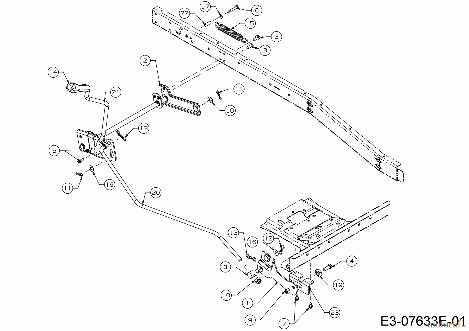  Bricolage Tracteurs de pelouse INV R10576 LB 13AC26JD648 (2020) Relevage plateau de coupe