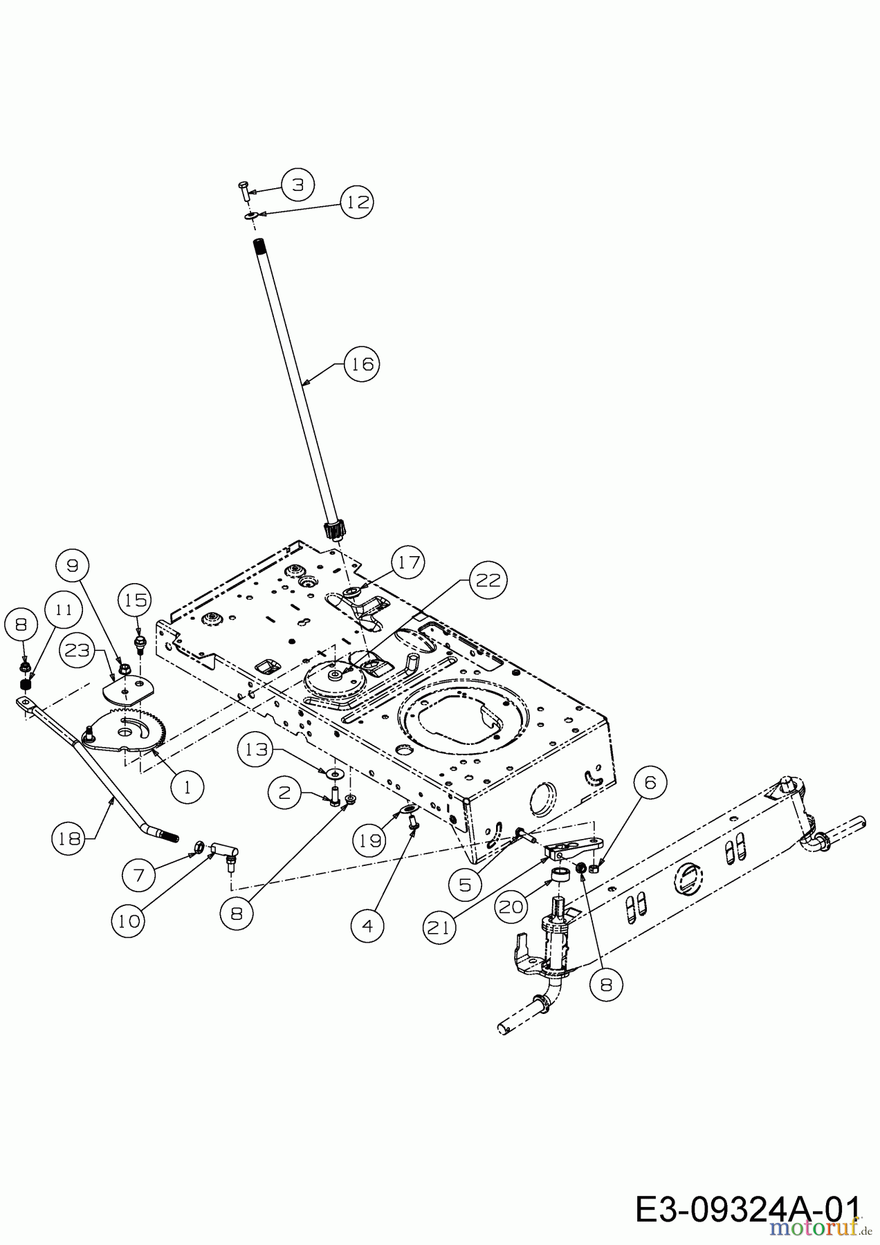  MTD Tracteurs de pelouse MTD 96 13BH765F600  (2019) Système direction