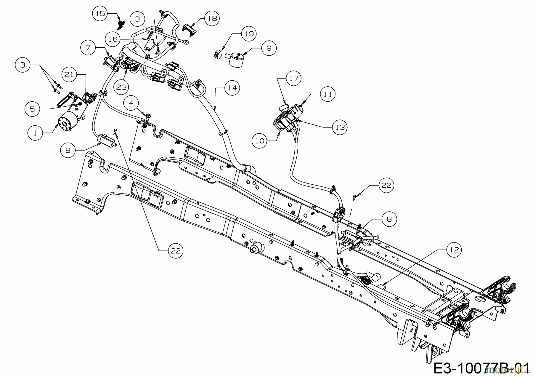  Greenbase Tracteurs de pelouse V 182 I 13ATA1KB618 (2019) Assortiment électrique