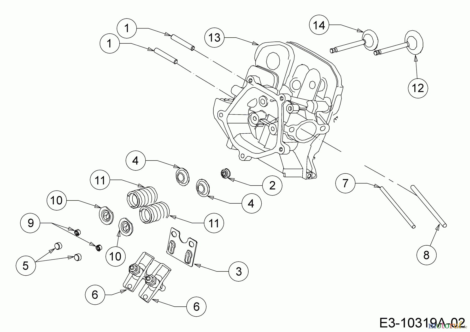  MTD-Moteurs Horizontal 690-WHA 752Z690-WHA  (2020) Culasse