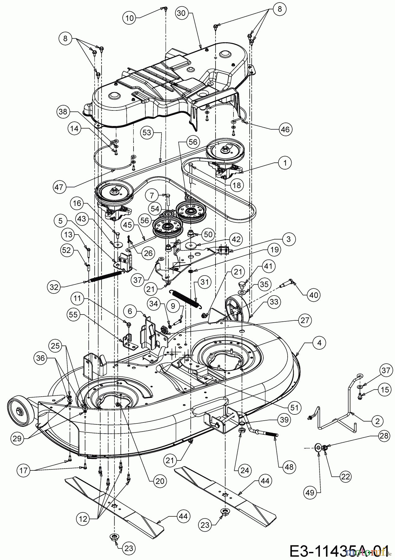  Bricolage Tracteurs de pelouse INV A145107 LB 13AM79SG648  (2019) Plateau de coupe G (42