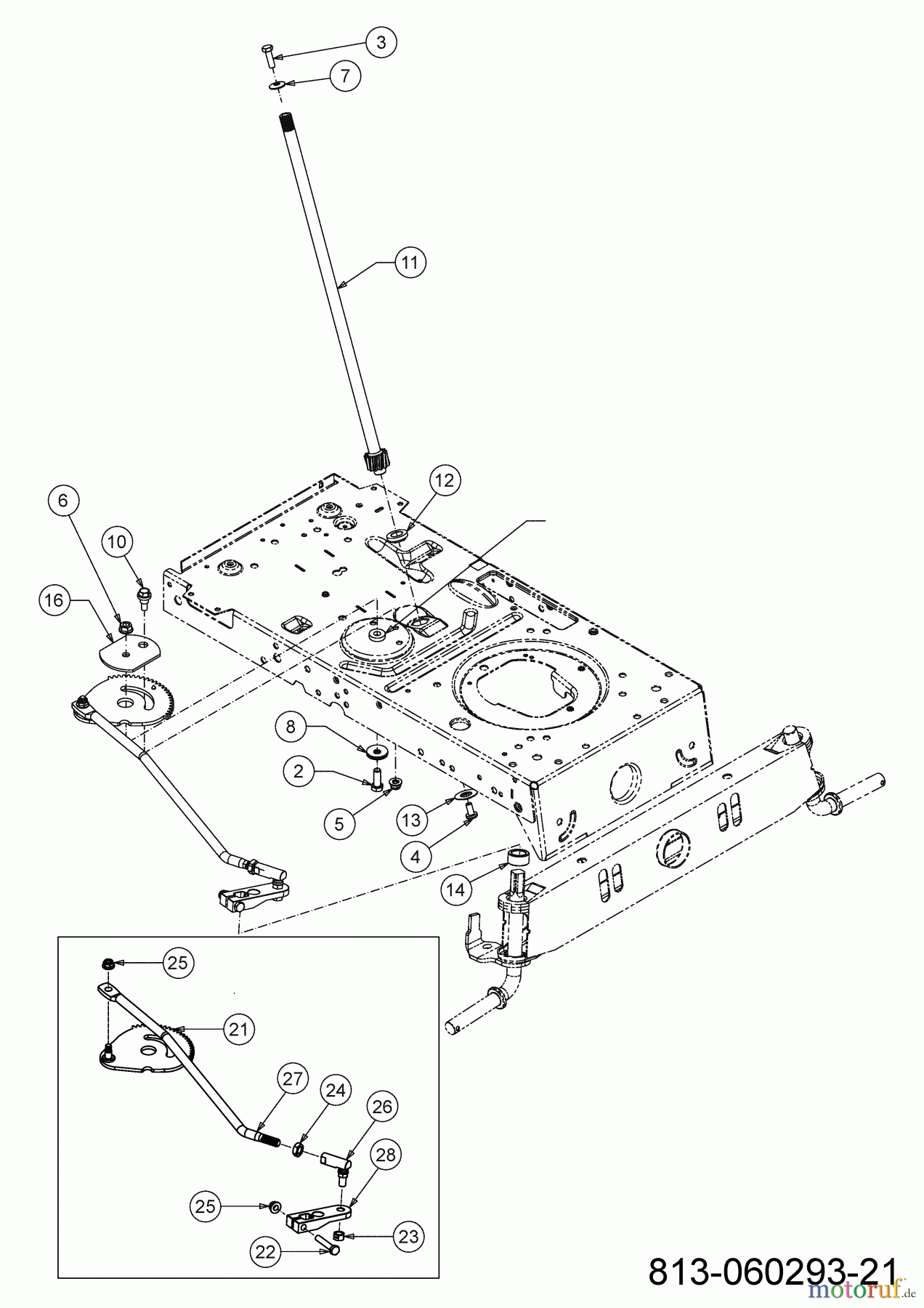  MTD Tracteurs de pelouse Smart RE 125 13A777SE600 (2023) Système direction