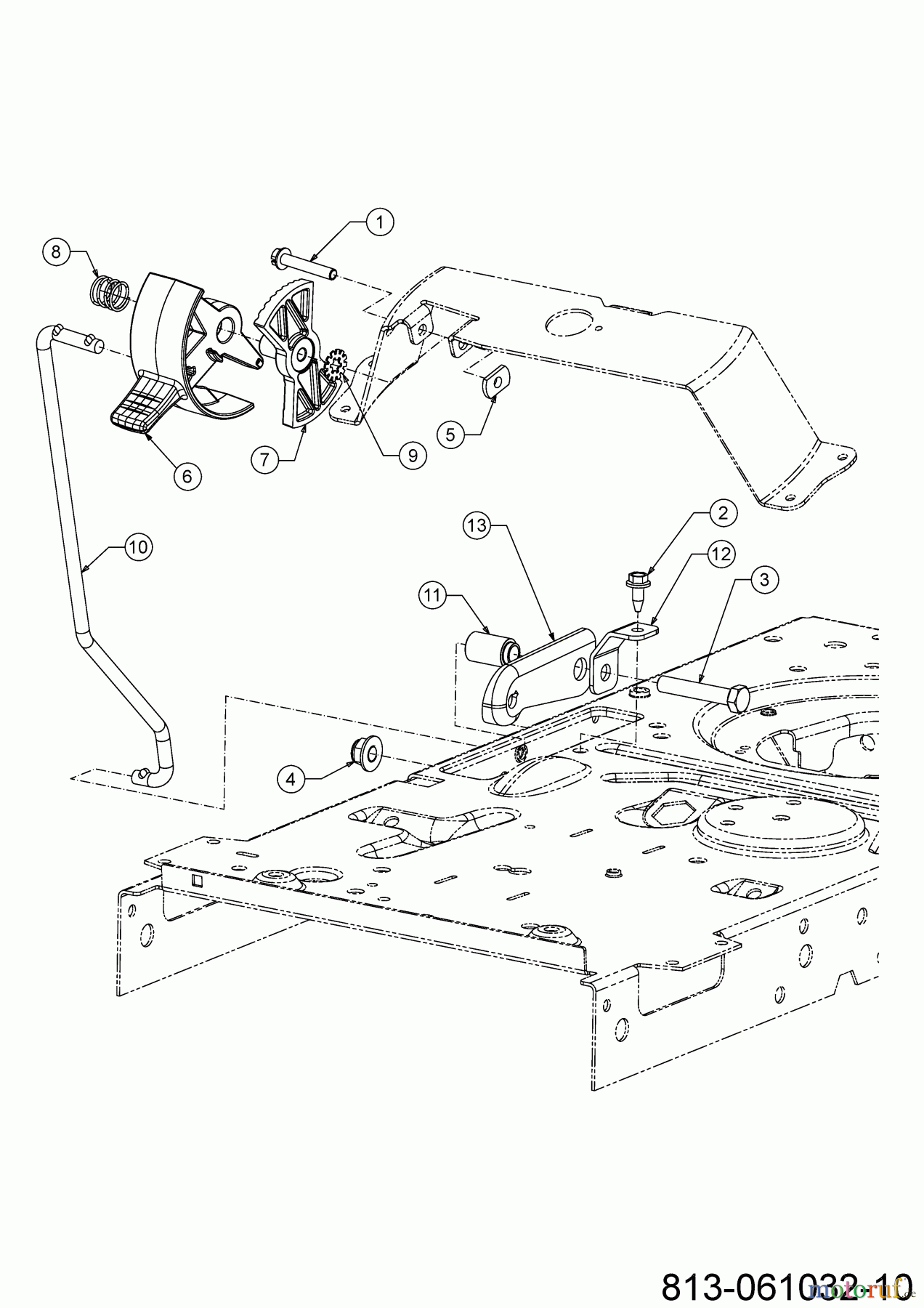  MTD Tracteurs de pelouse LT 92R EXT 13AB77SE682 (2023) Frein d`arrêt