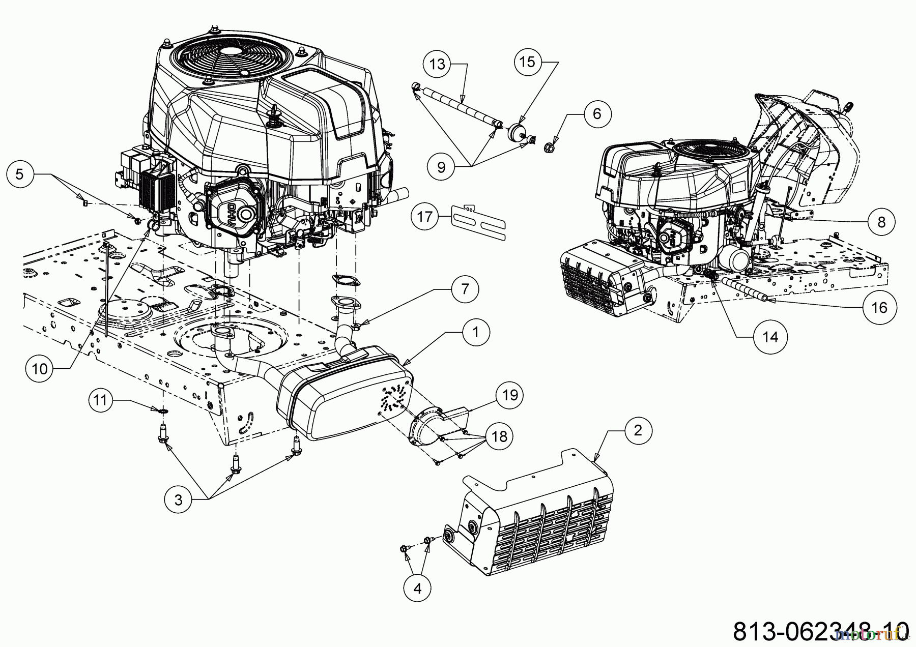 Gartenland Tracteurs de pelouse GL 20-105 H 13AJ71KN640 (2021) Accessoires moteur