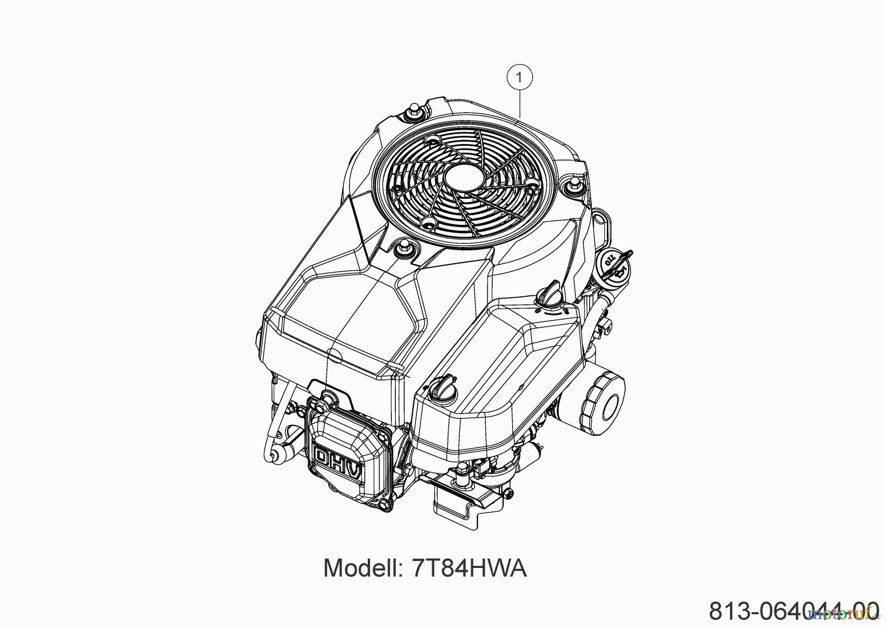  Tigara Tracteurs de pelouse TG 13 / 96 TE 13A776KF649 (2022) Moteur