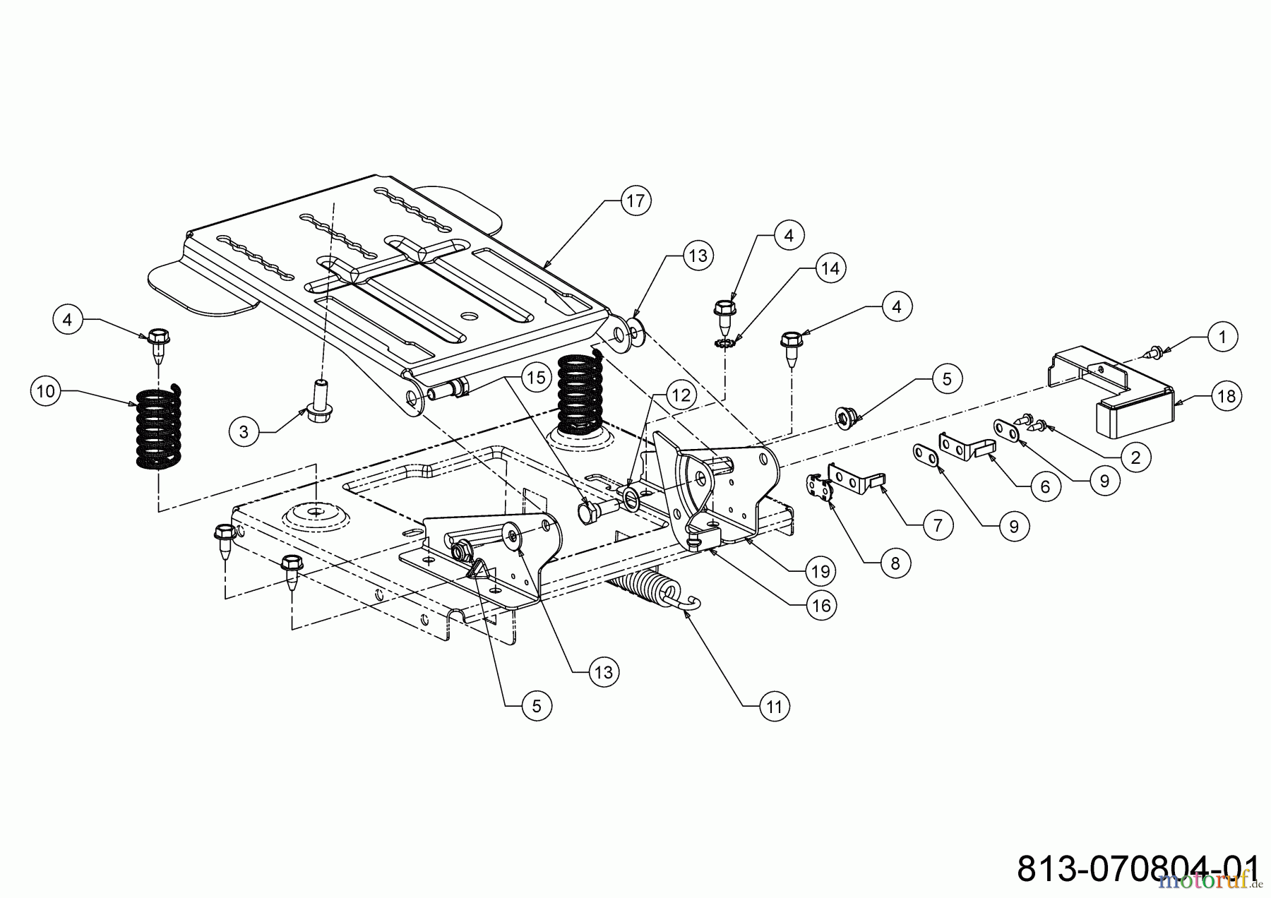  MTD Tracteurs de pelouse Smart RF 125 13B776KF600 (2021) Réglage de siège