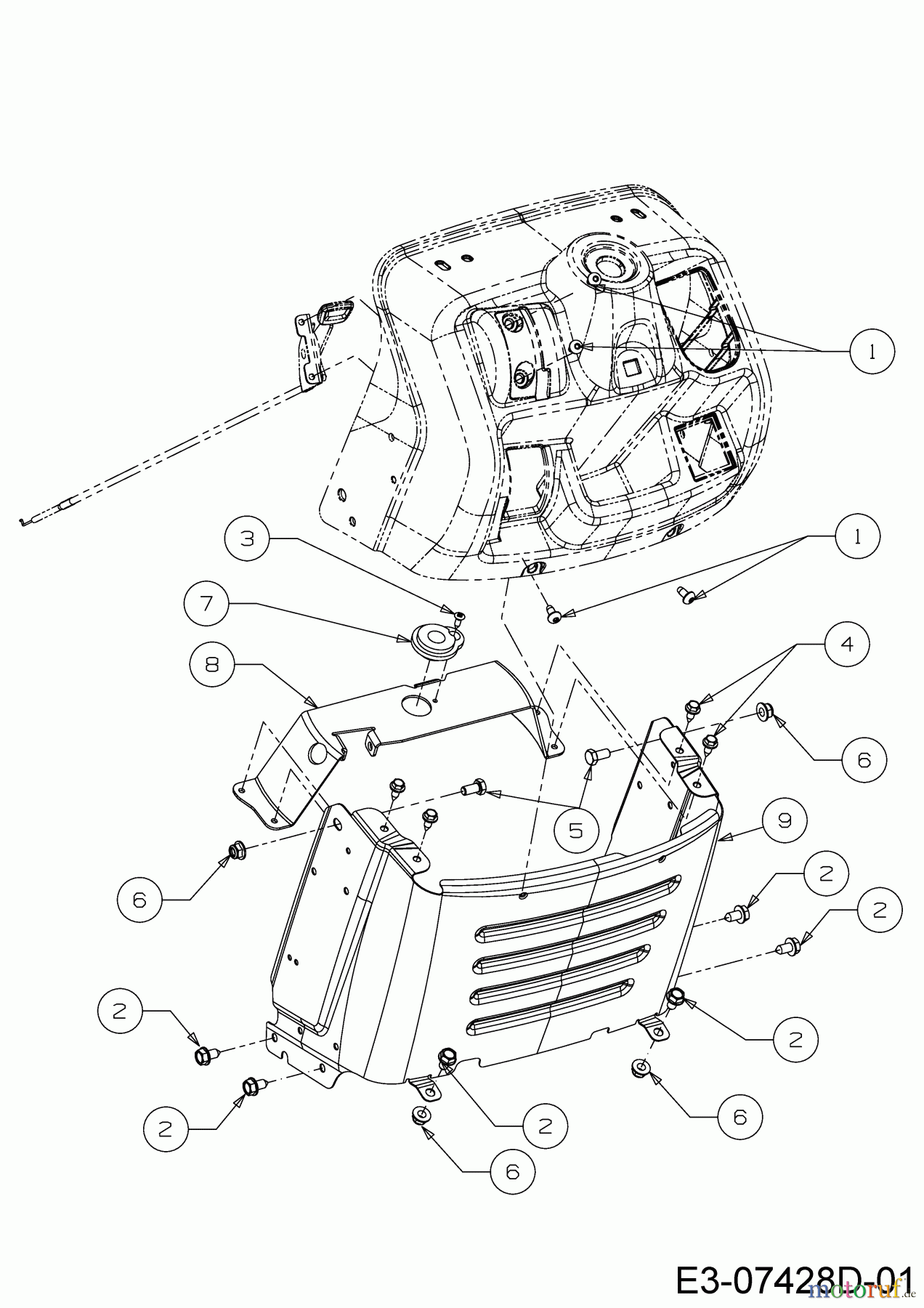  Bricolage Tracteurs de pelouse INV A13096 LB 13BH76SF648 (2021) Tableau de bord