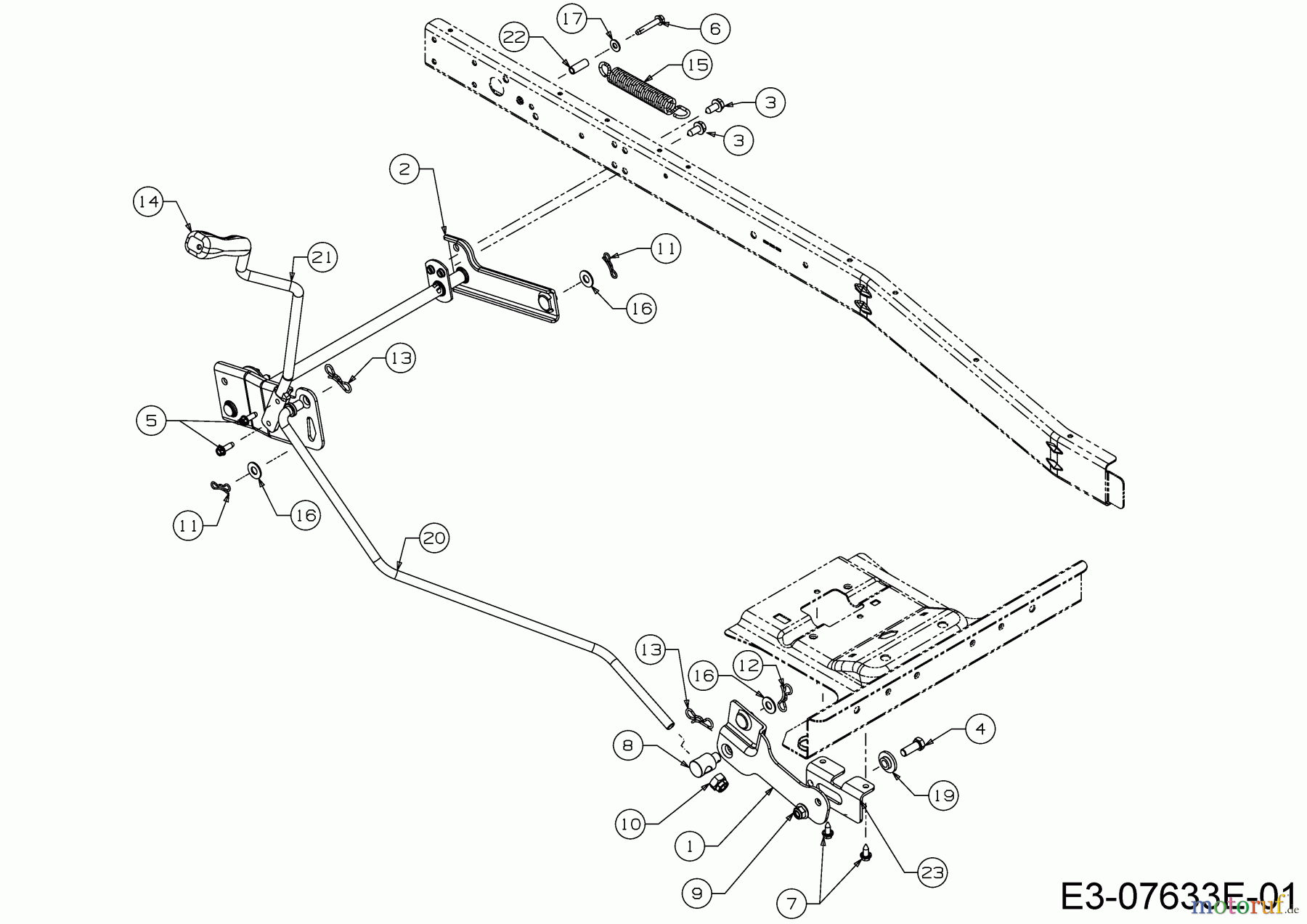  Bricolage Tracteurs de pelouse INV R10576 LB 13AC26JD648 (2021) Relevage plateau de coupe