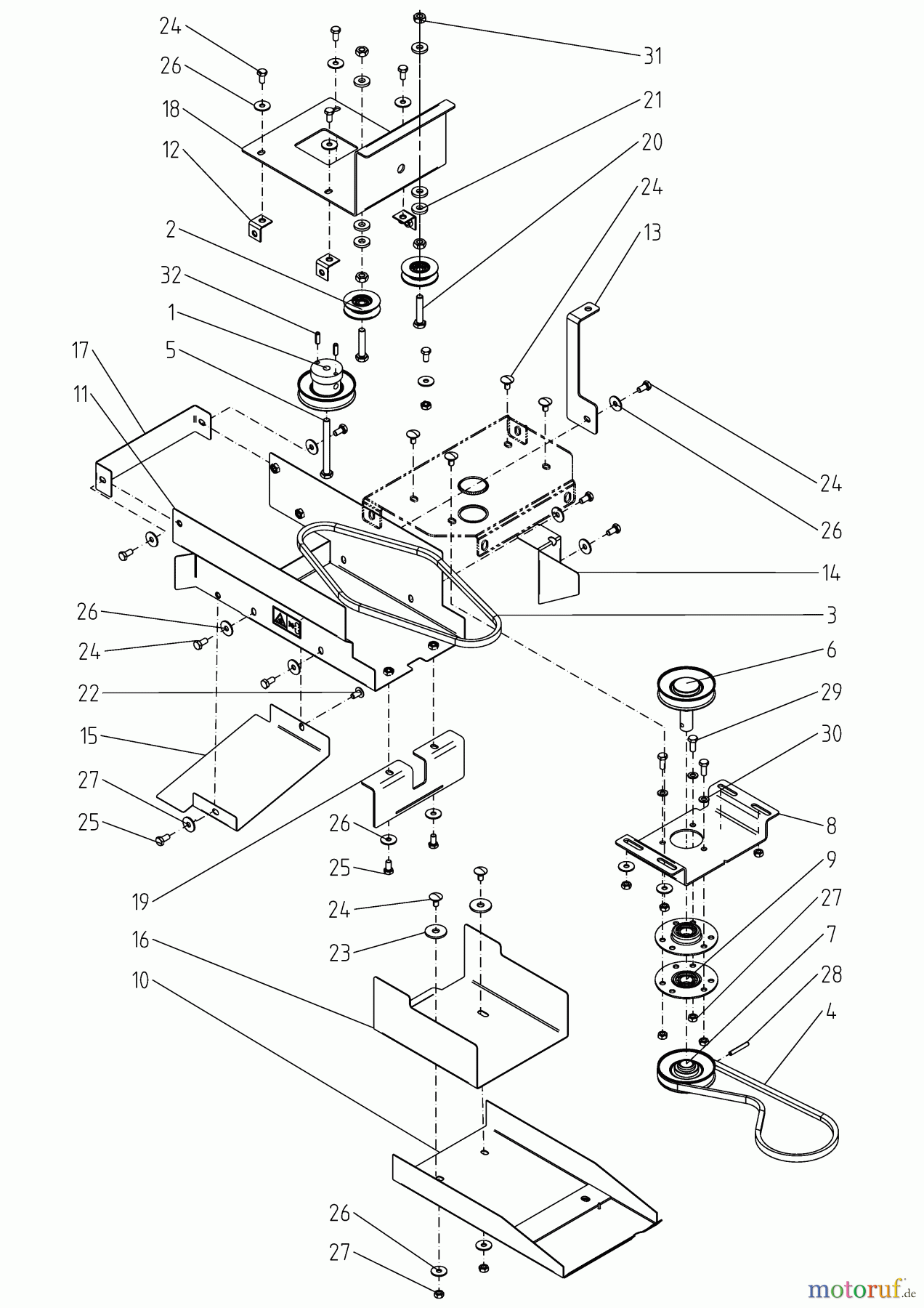  MTD Accèssoires Accèssoires tracteur de jardin et de pelouse Entrâinements de Tielbürger éléments pour série A (NX-15) Entrâinement RD 196-608-000  (2019) Entrâinement pour éjection par l`arrière