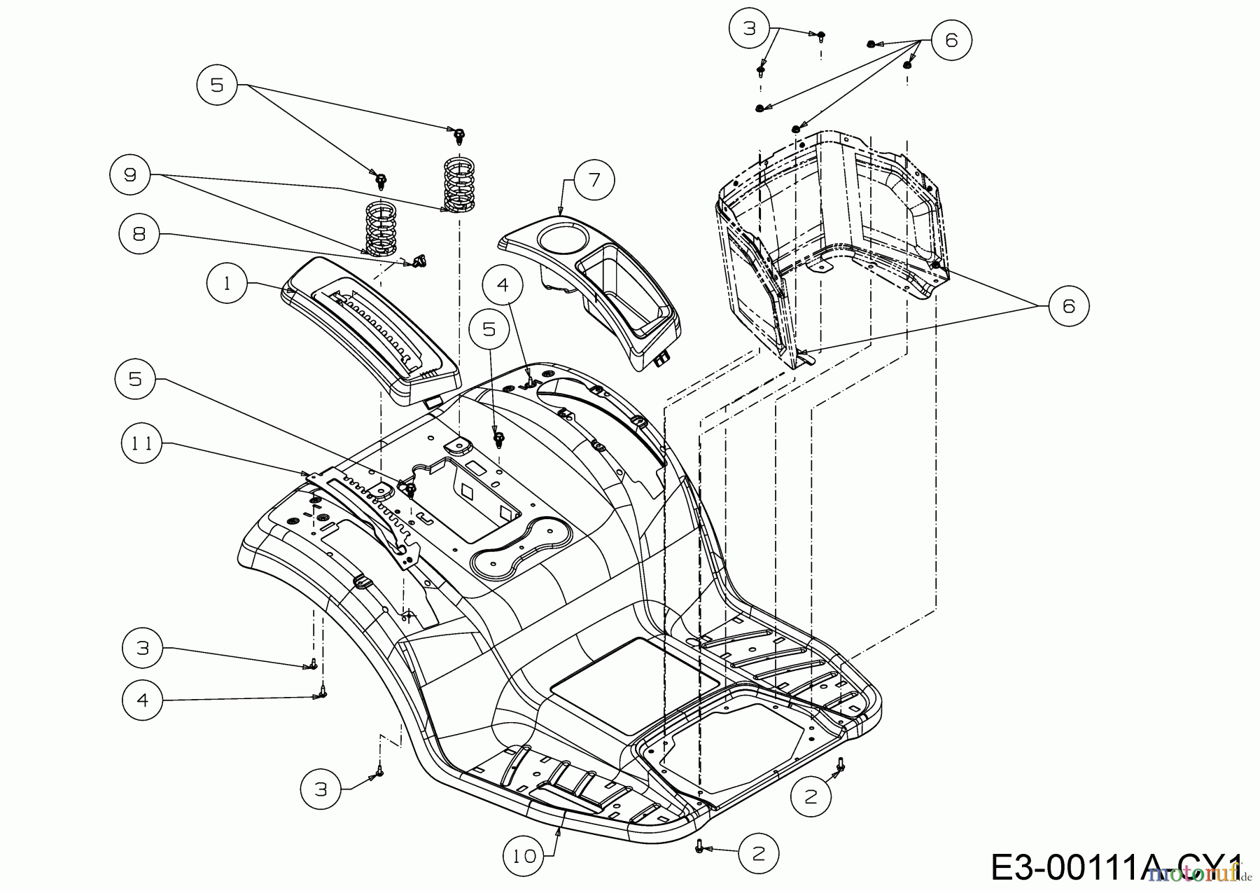  Cub Cadet Tracteurs de pelouse XT1 OS96 13A8A1CF603  (2019) Jupe